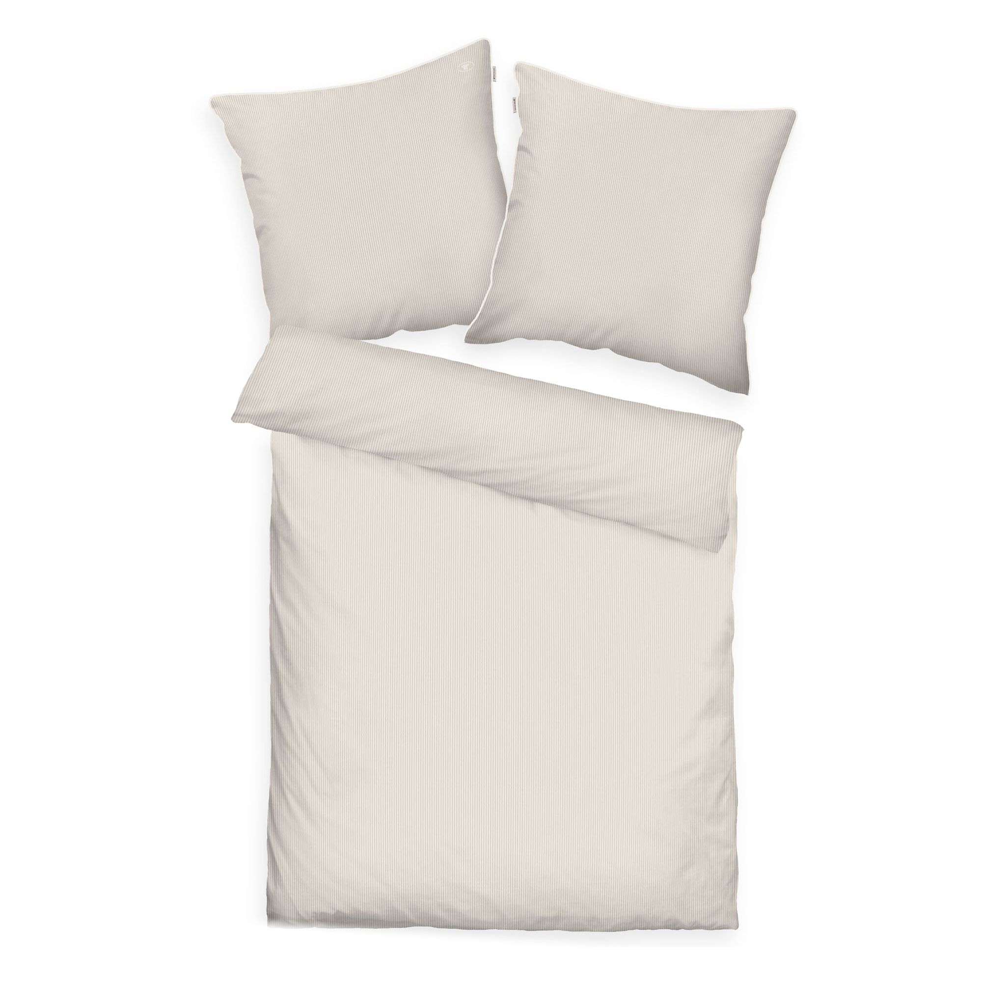 TOM TAILOR Wendebettwäsche feine Streifen Baumwoll Satin Einzelbett