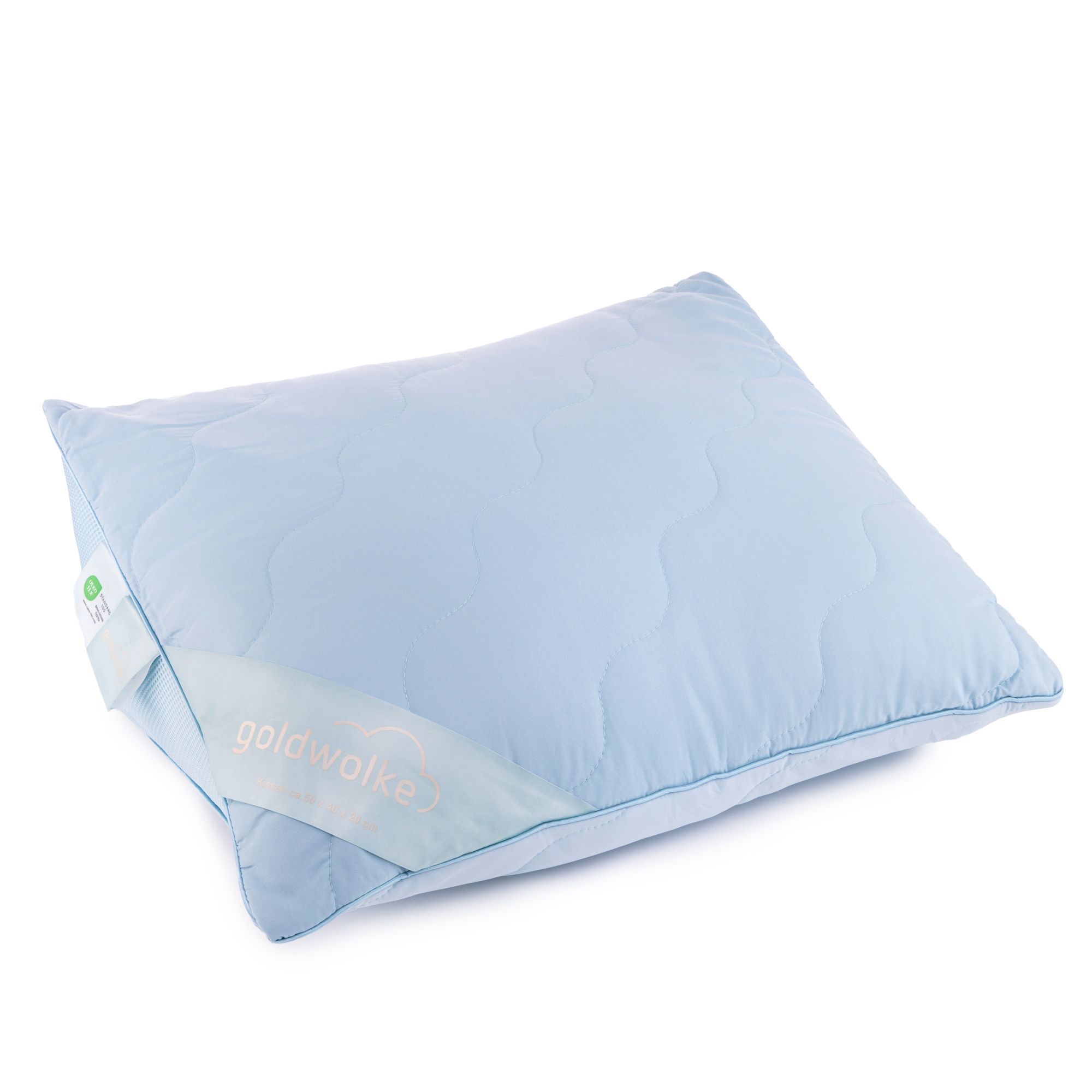 GOLDWOLKE uni Lesekissen kühlende Faser f.Allergiker geeignet ca. 50x40x20cm