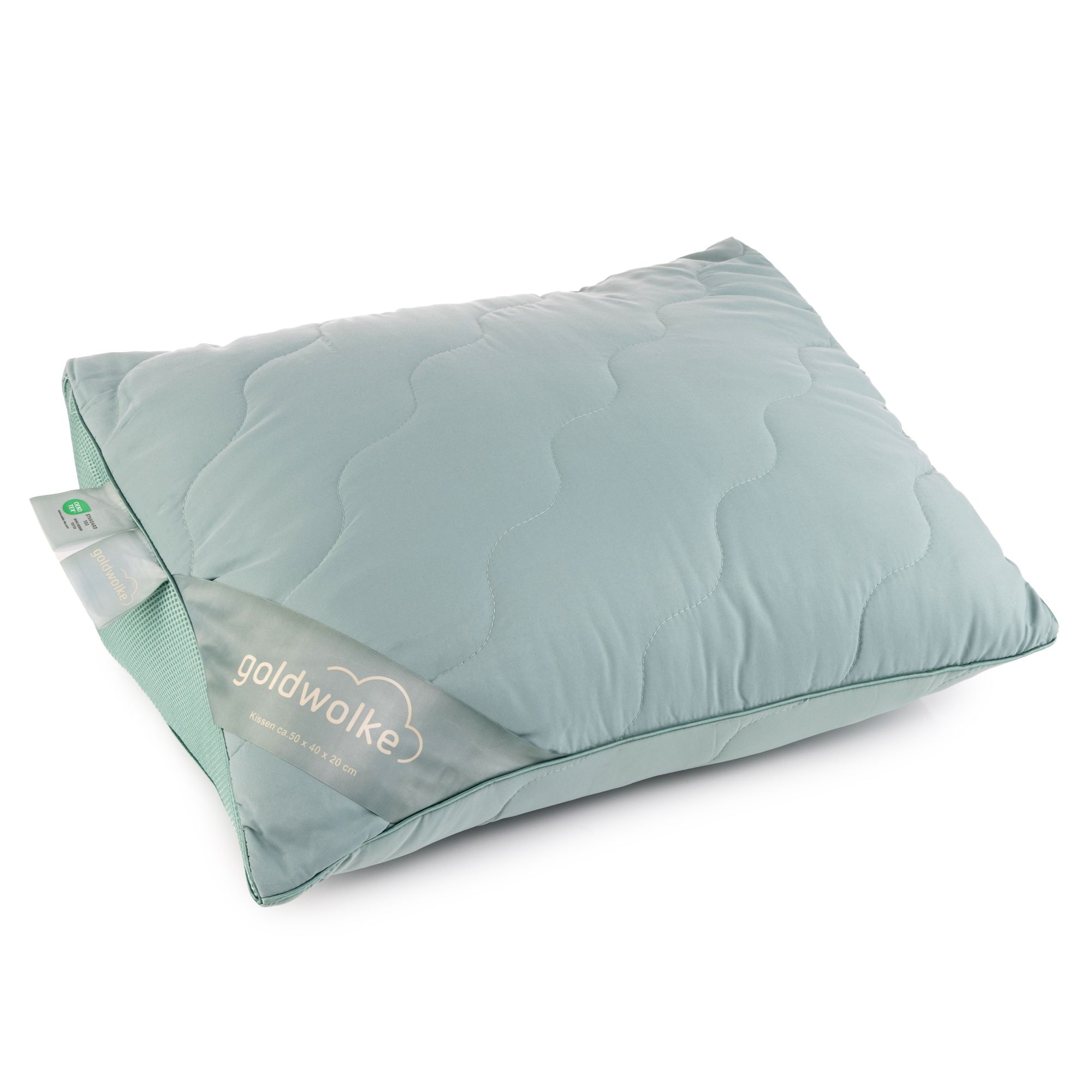 GOLDWOLKE uni Lesekissen kühlende Faser f.Allergiker geeignet ca. 50x40x20cm