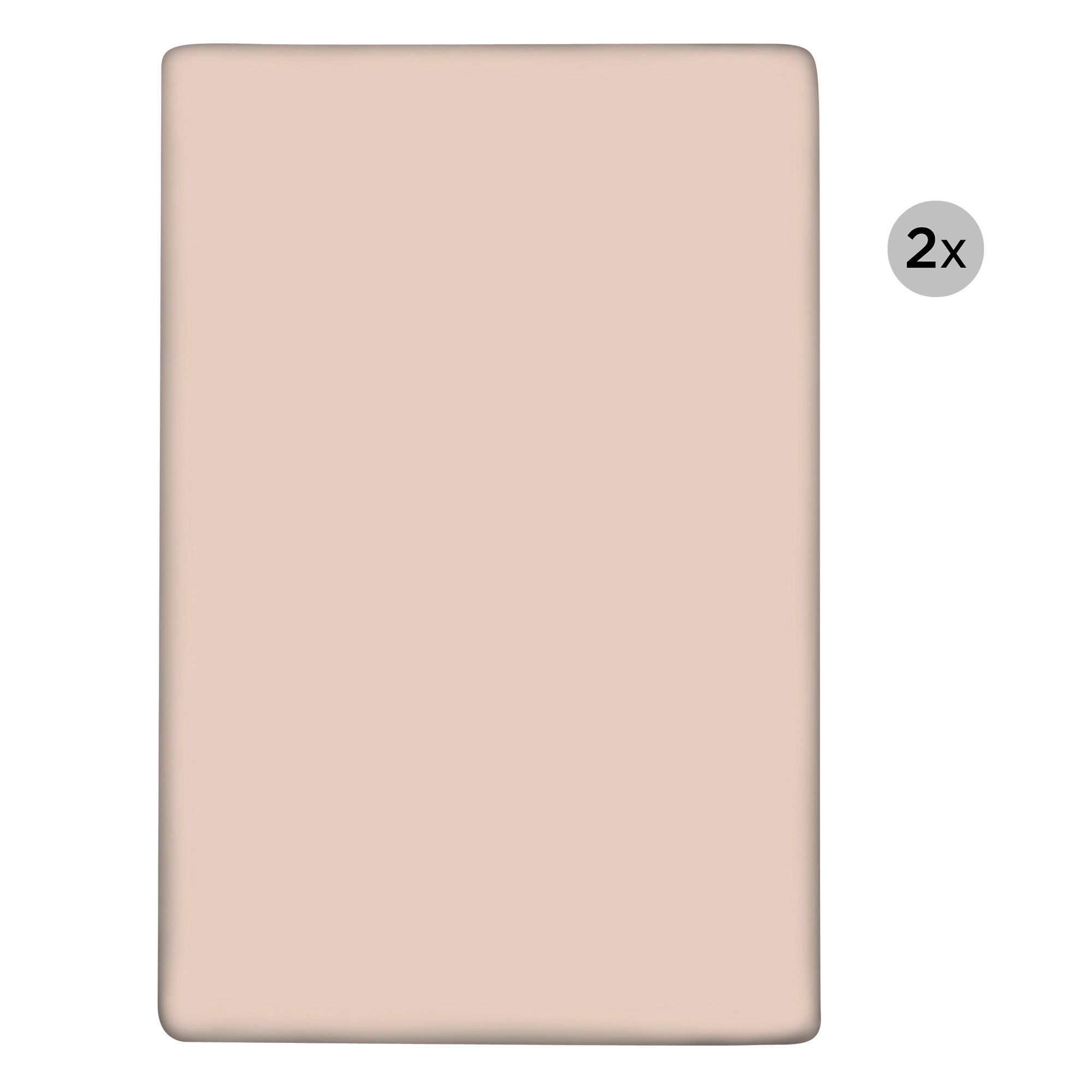 MONT CHALET 2 uni Spannbettlaken Normalgröße Mikrofaser Chinchilla ca. 100x200cm