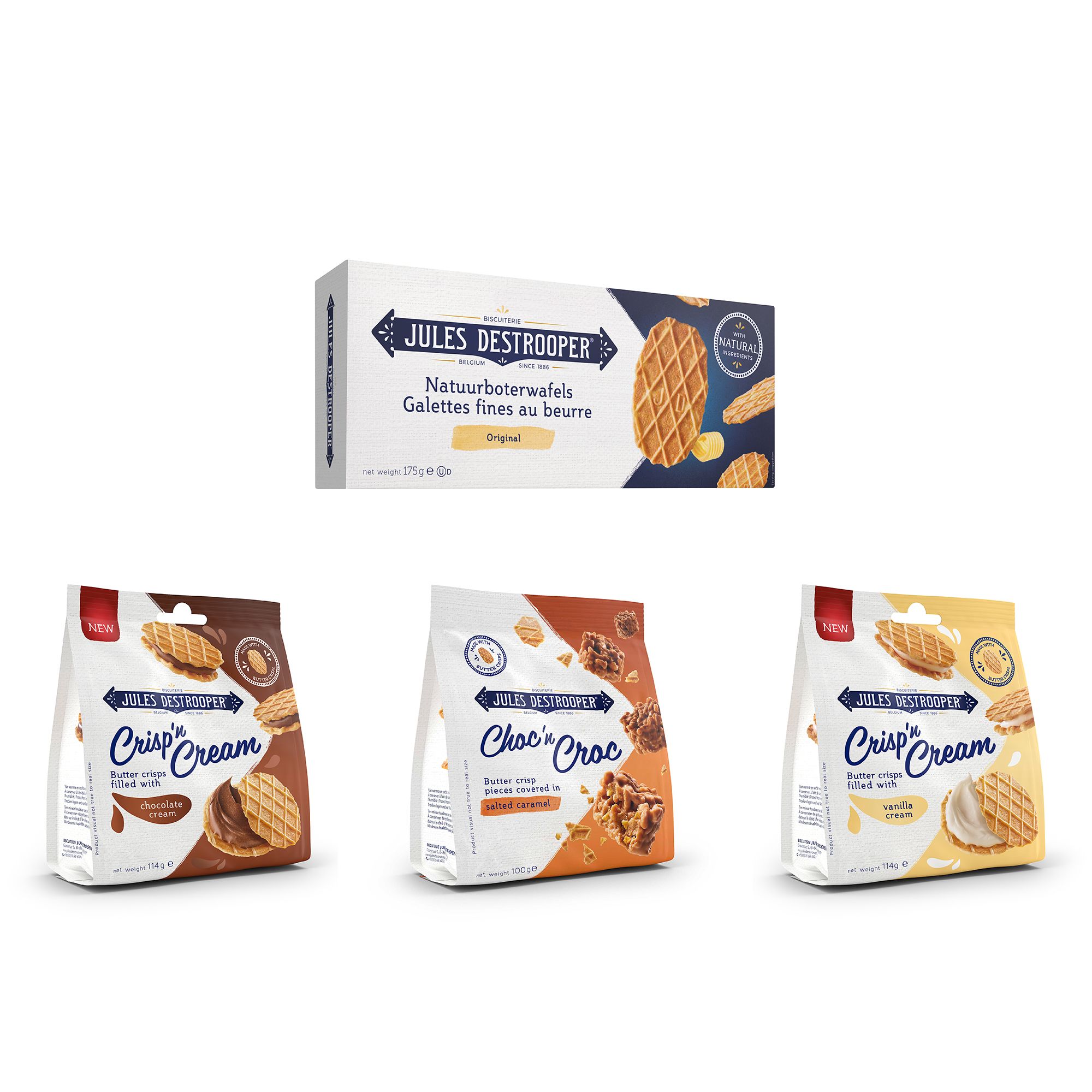 JULES DESTROOPER Feinstes Gebäck Butterwaffeln Vorrat exklusiv bei QVC Inhalt 678g