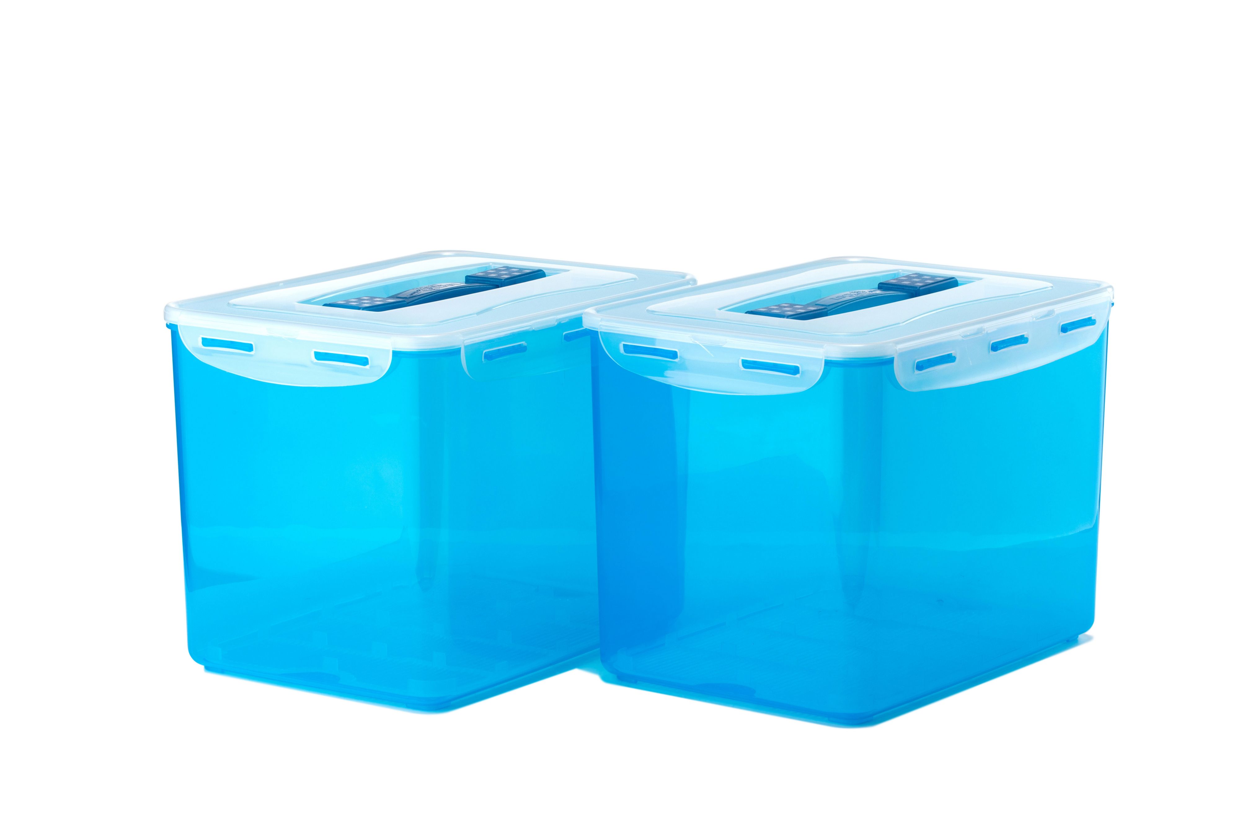 LocknLock 2 Aufbewahrungsdosen luft- & aromadicht inkl. Tragegriff je 12L Volumen