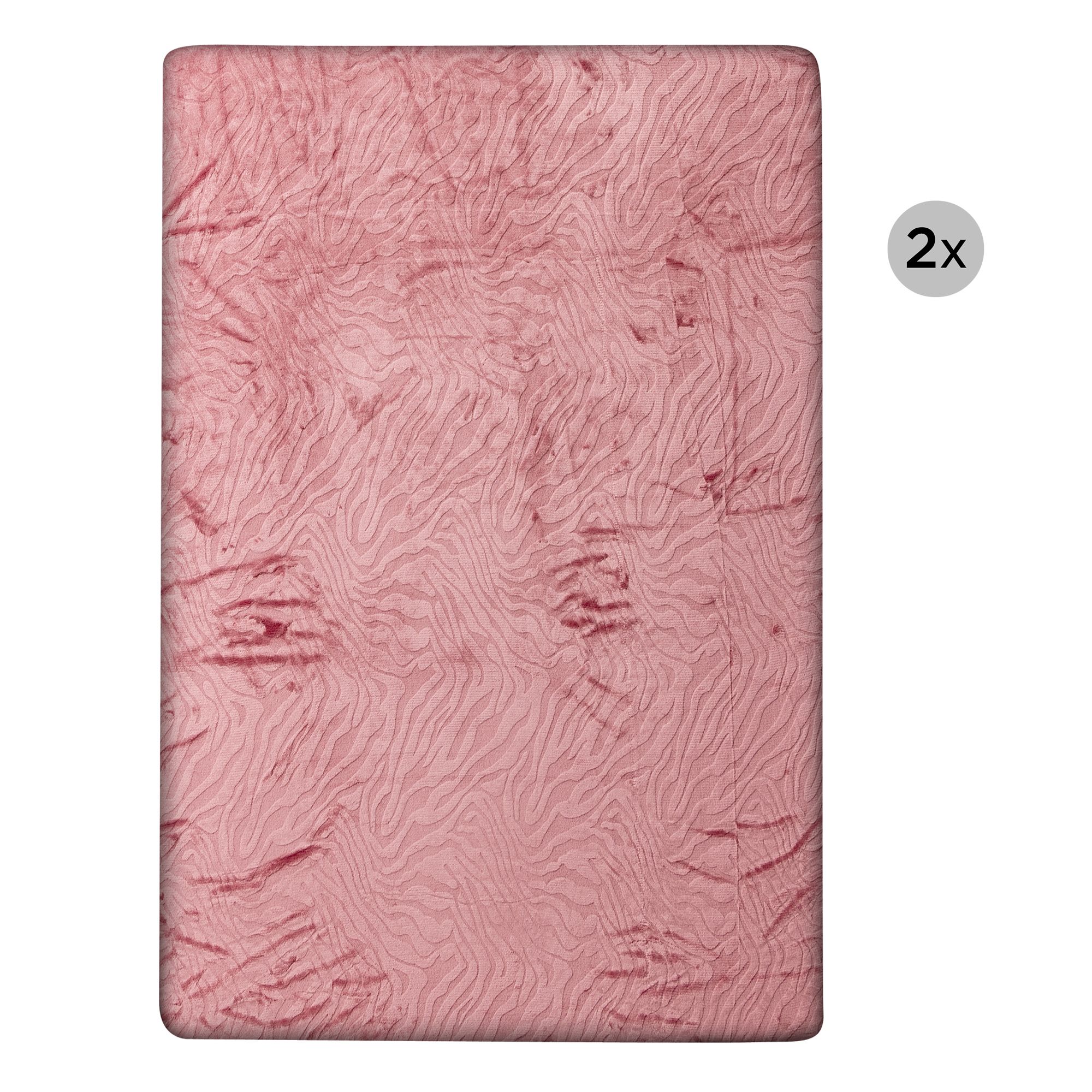 MONT CHALET 2 Fell-Spannbettlaken Hoch-/Tiefstruktur Mikrofaser Chinchilla ca. 100x200cm