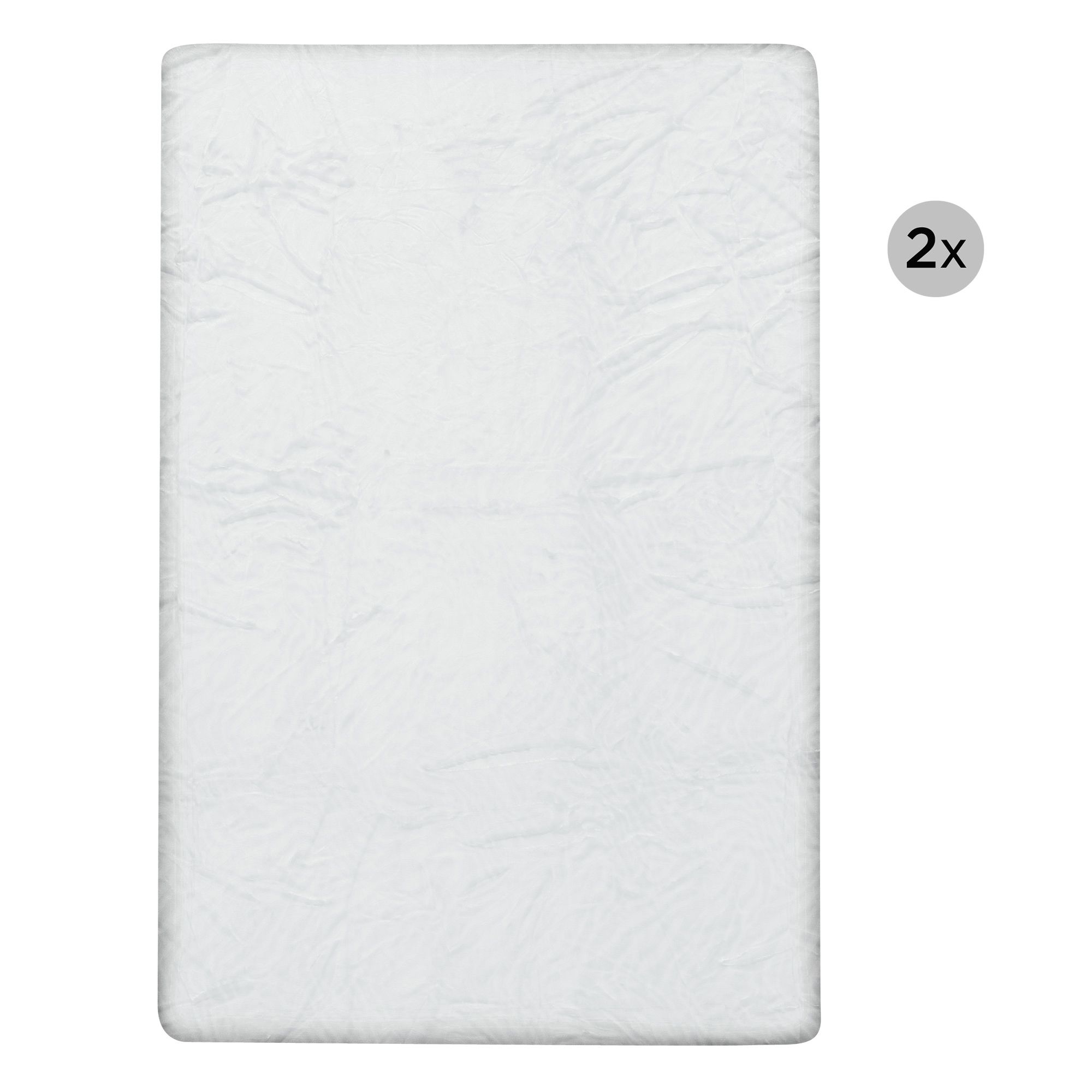 MONT CHALET 2 Fell-Spannbettlaken Hoch-/Tiefstruktur Mikrofaser Chinchilla ca. 100x200cm