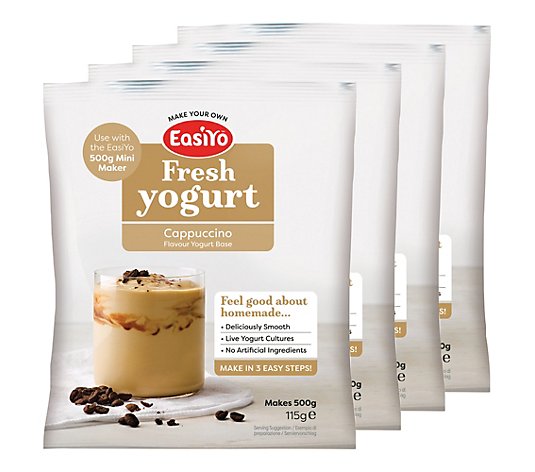 EASIYO Joghurtpulver 4 Beutel à 500g für 2kg Joghurt sortenrein
