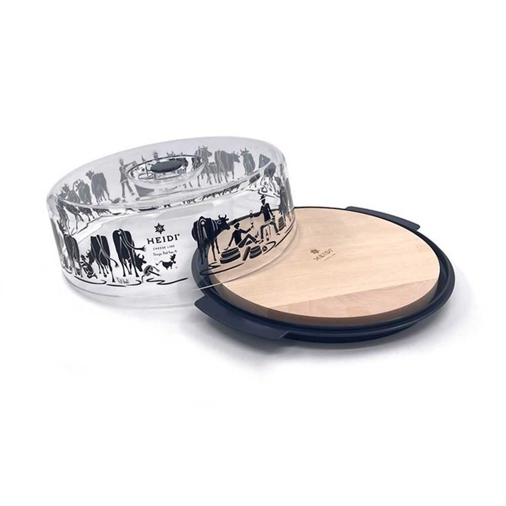 HEIDI® Cheeseline Käseglocke inkl. Schneidebrett und Deckel mit Design