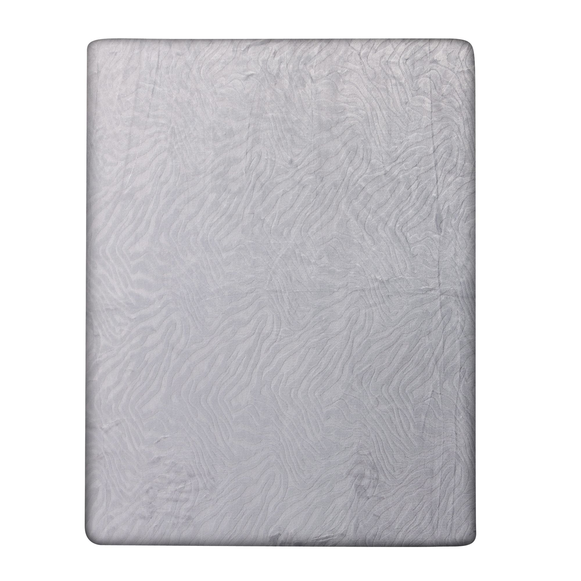 MONT CHALET Fell-Spannbettlaken Hoch-/Tiefstruktur Mikrofaser Chinchilla Übergrößen