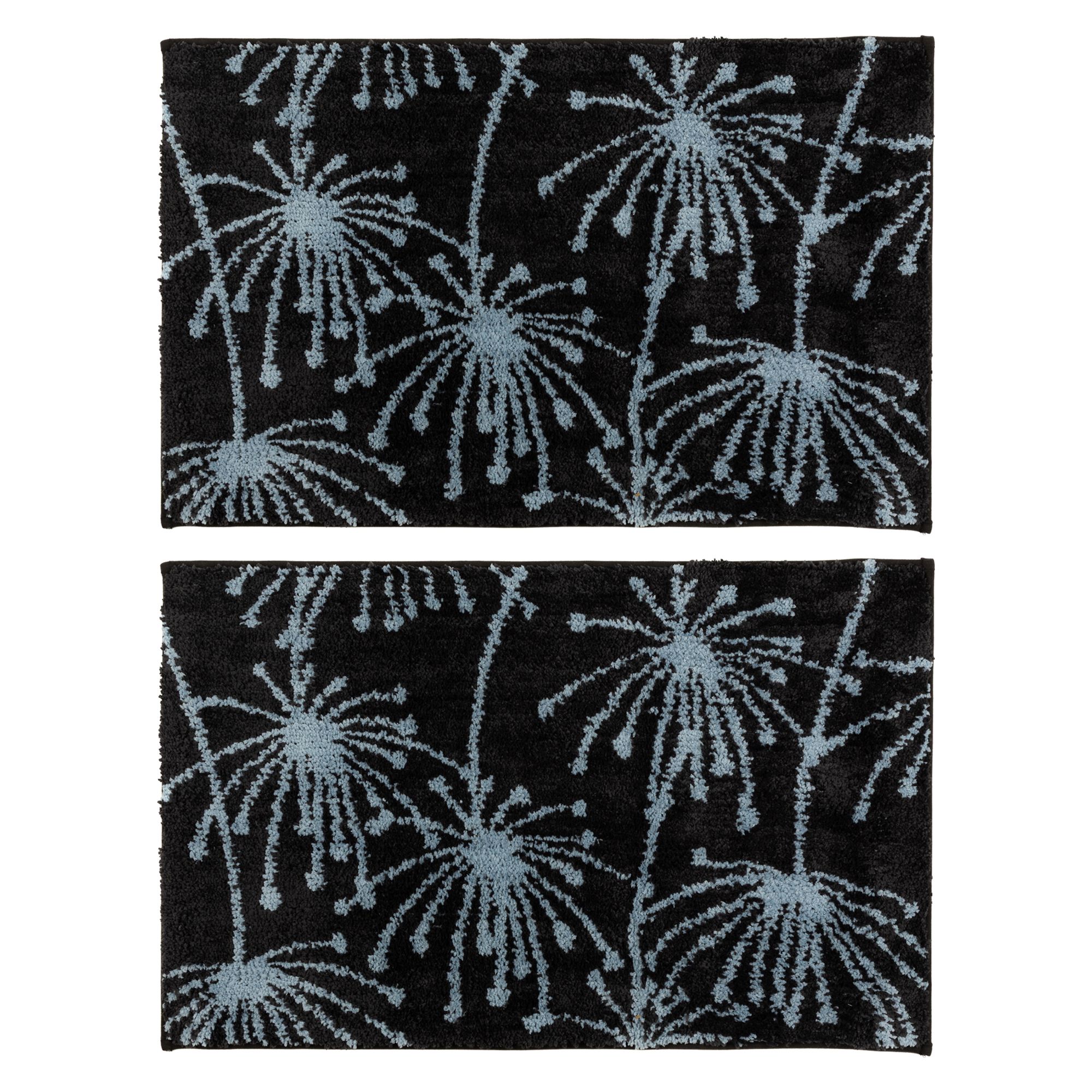 CASA FONDO 2 Fußmatten Pusteblumen Mikrofaser waschbar, ca. 50x80cm