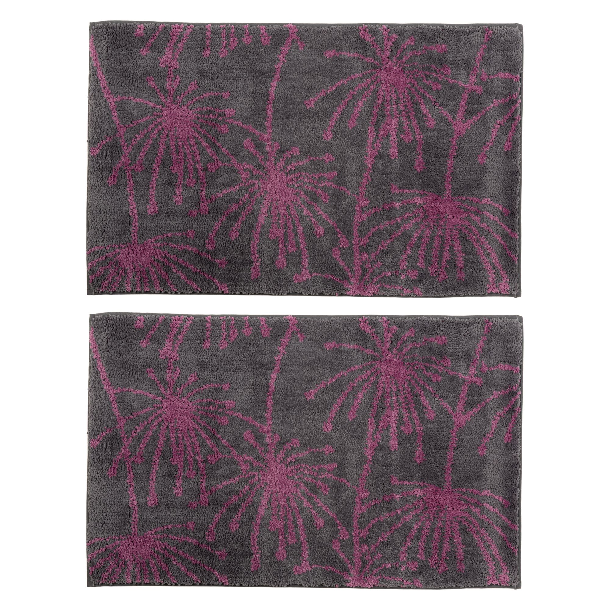 CASA FONDO 2 Fußmatten Pusteblumen Mikrofaser waschbar, ca. 50x80cm