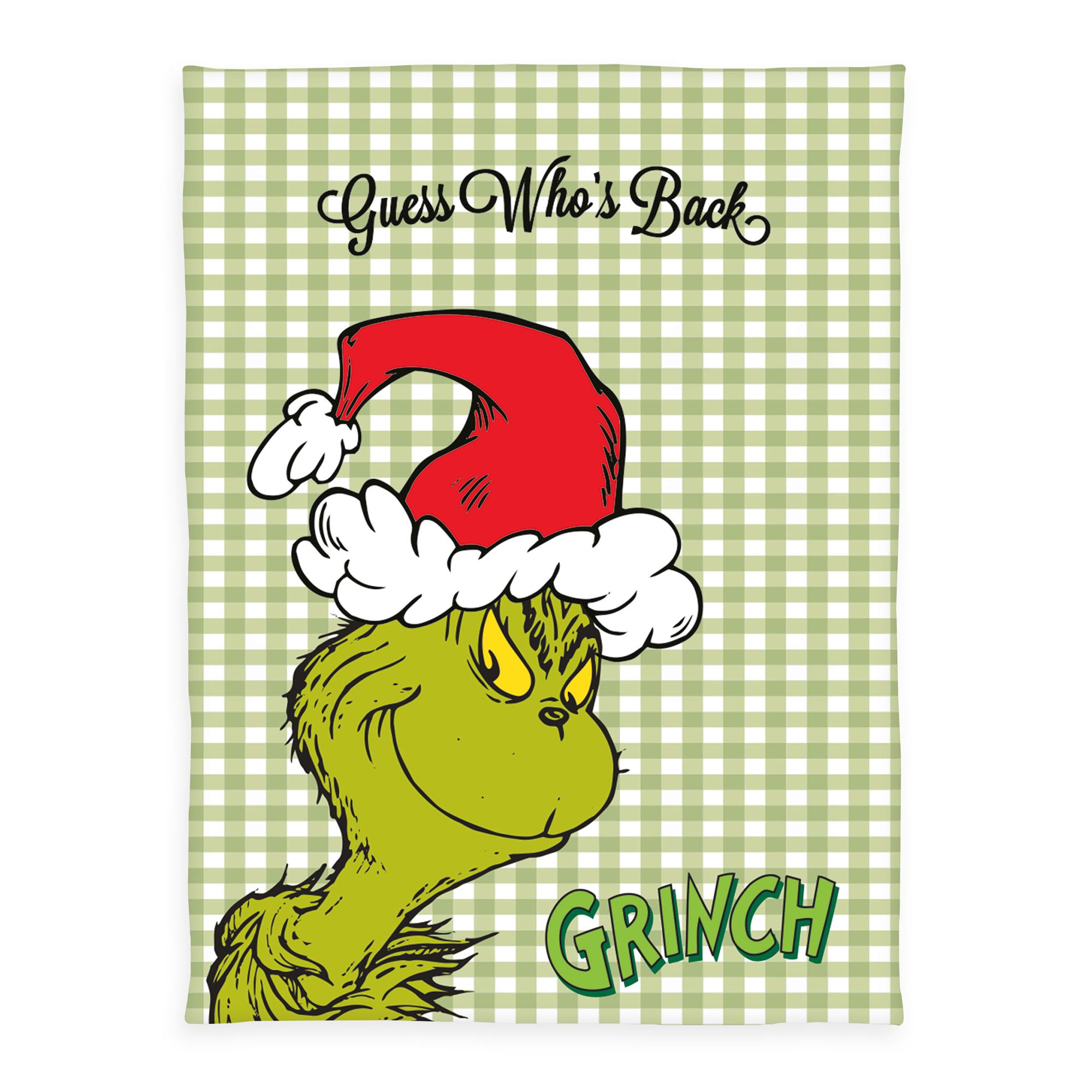 THE GRINCH™ Decke Schriftzug Wellsoft ca. 150x200cm