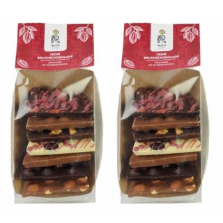 RUTH SCHOKOLADE Bruchschokoladen-Set 3 versch. Varianten Inhalt 350g