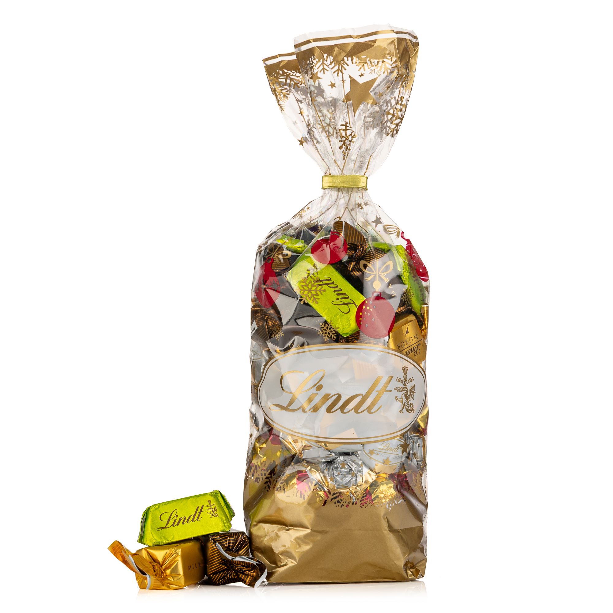 LINDT Edle Weihnachtsnüsse 6 versch. Sorten exklusiv bei QVC Inhalt 507g, 50 Stk.
