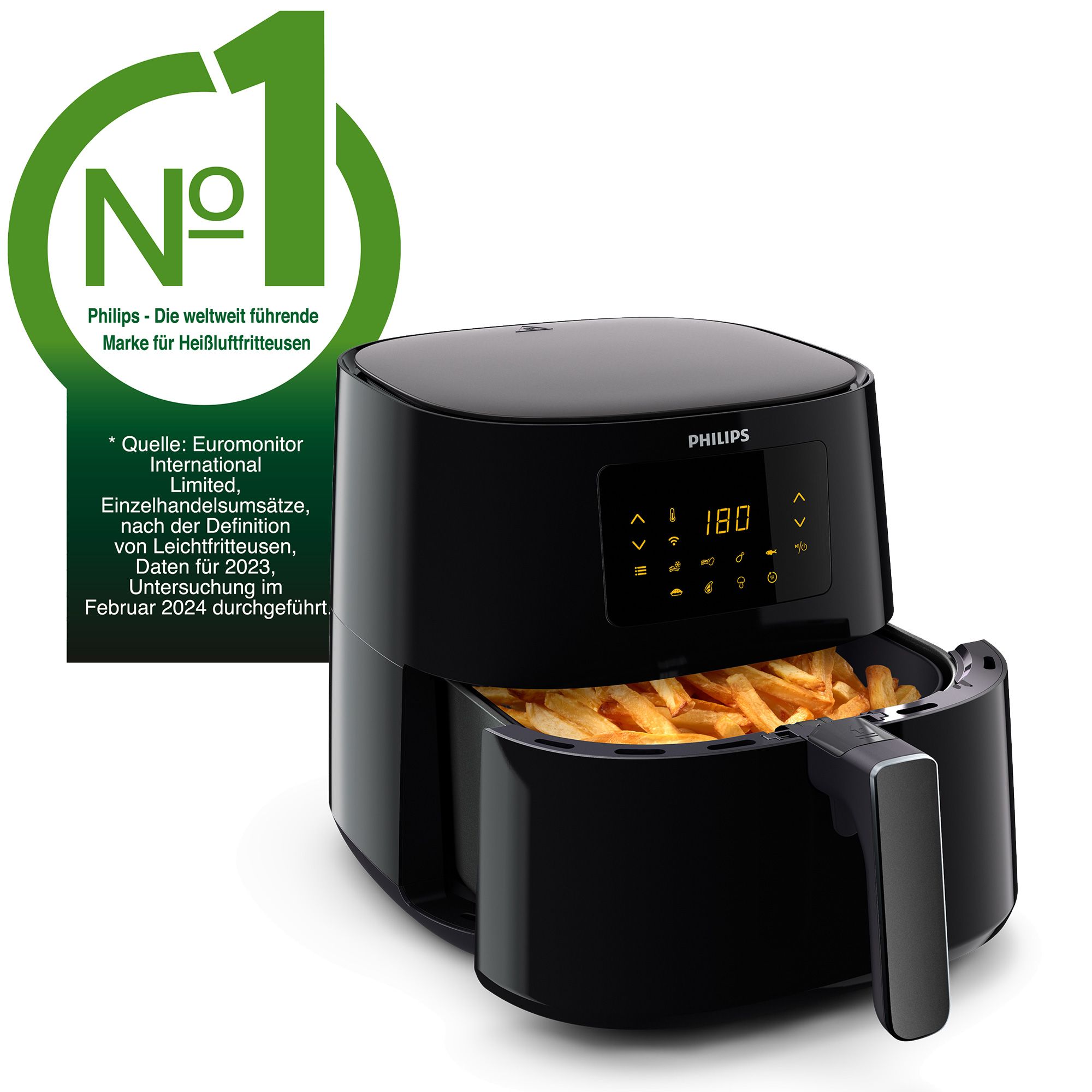 PHILIPS HD9280 Airfryer XL Essential HeiBluftfritteuse 6 2L Fassungsvermogen mit HomeID App QVC