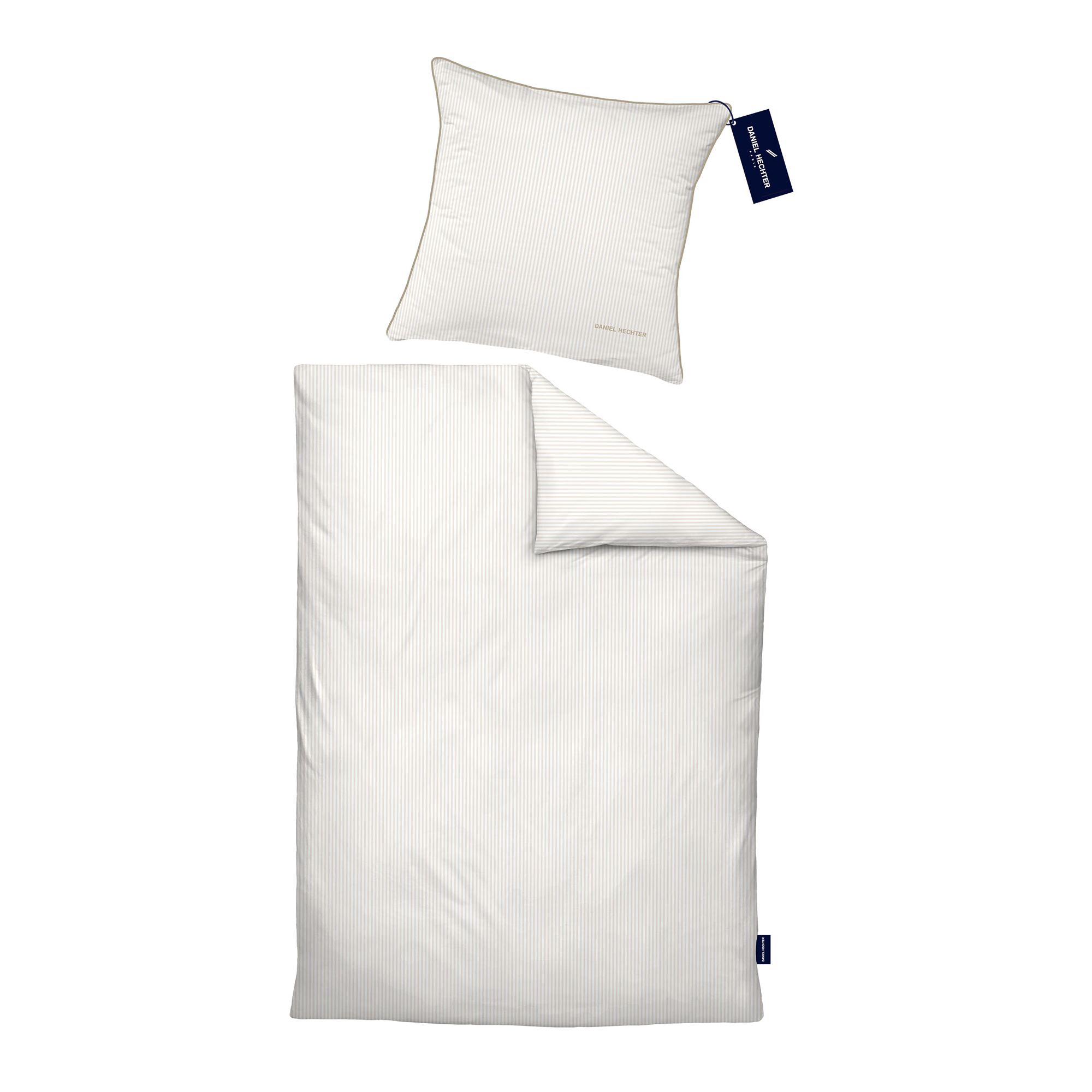 DANIEL HECHTER Bettwäsche Längsstreifen Baumwoll Satin Einzelbett, 2tlg.