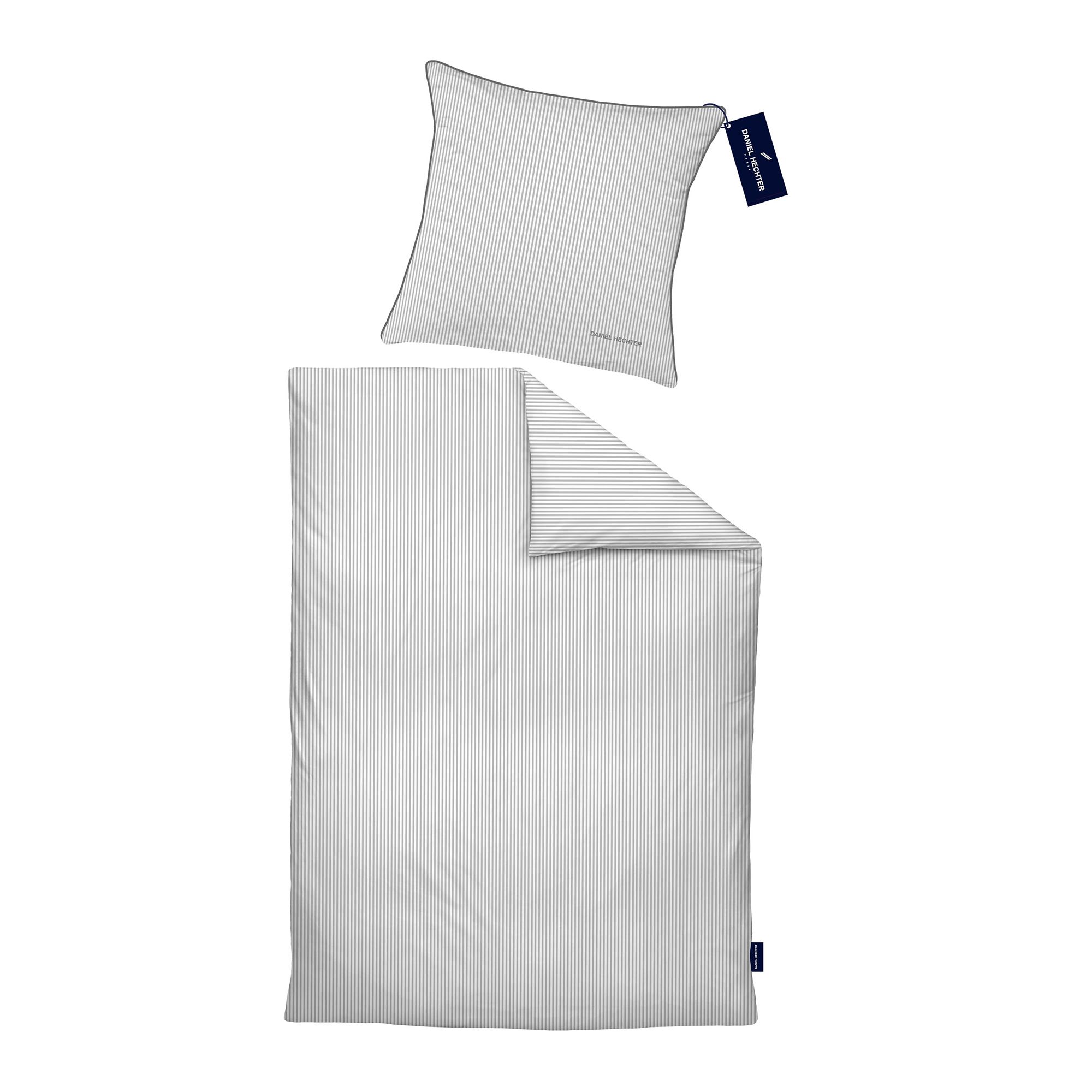 DANIEL HECHTER Bettwäsche Längsstreifen Baumwoll Satin Einzelbett, 2tlg.