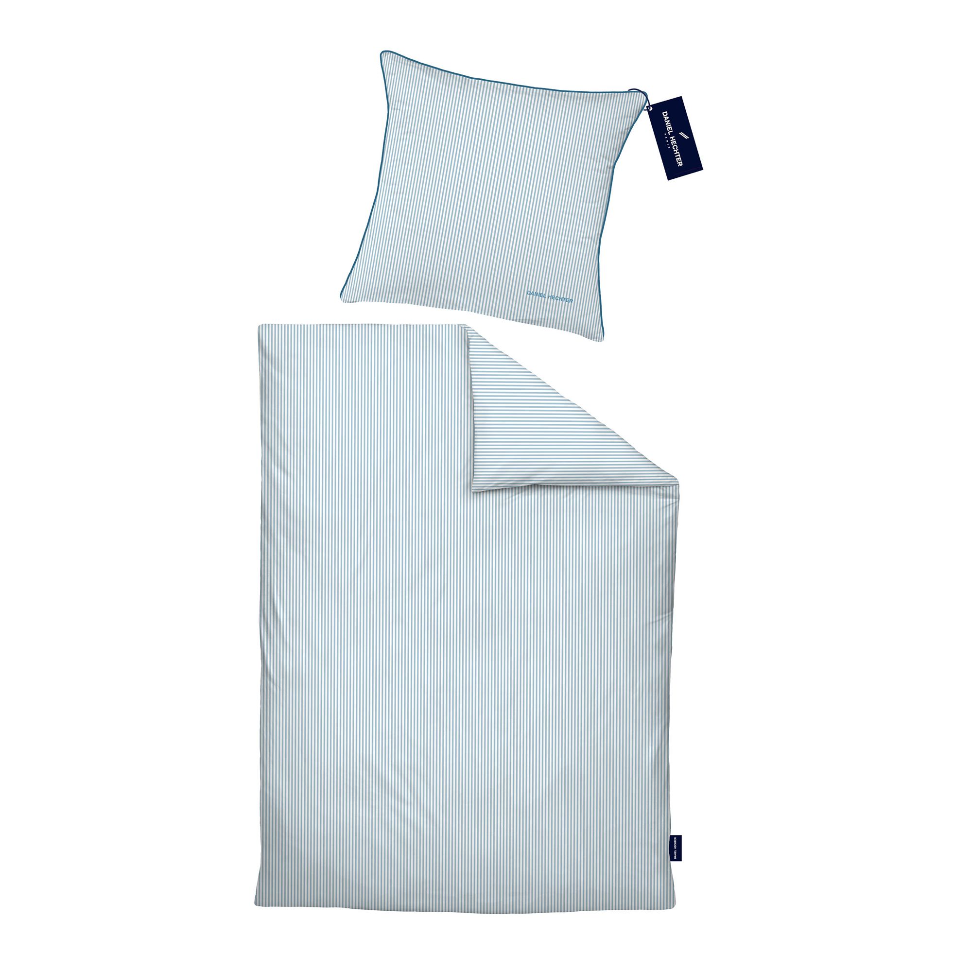 DANIEL HECHTER Bettwäsche Längsstreifen Baumwoll Satin Einzelbett, 2tlg.