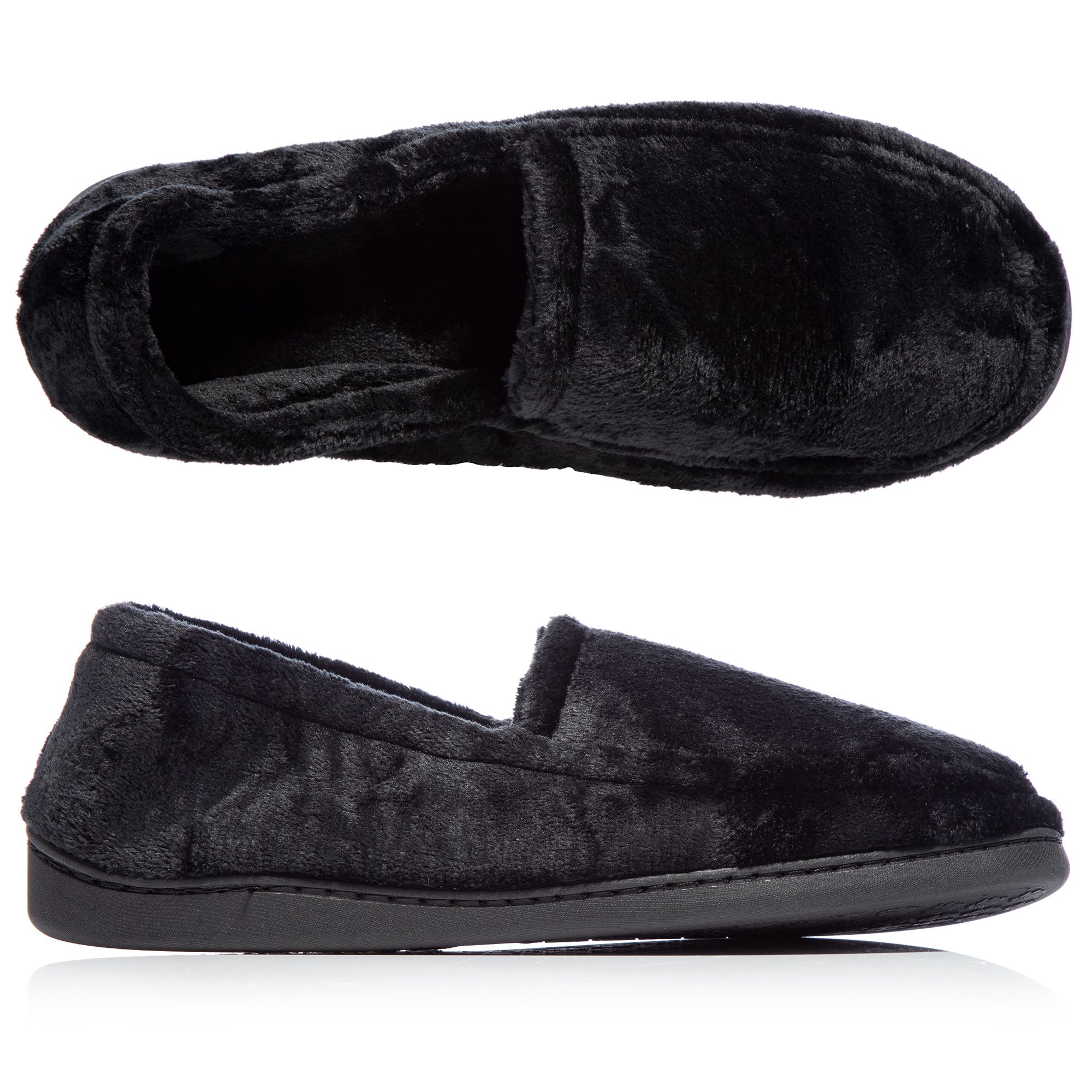 MONT CHALET Herren-Hausschuh geschlossene Form Mikrofaser Chinchilla weich gepolstert