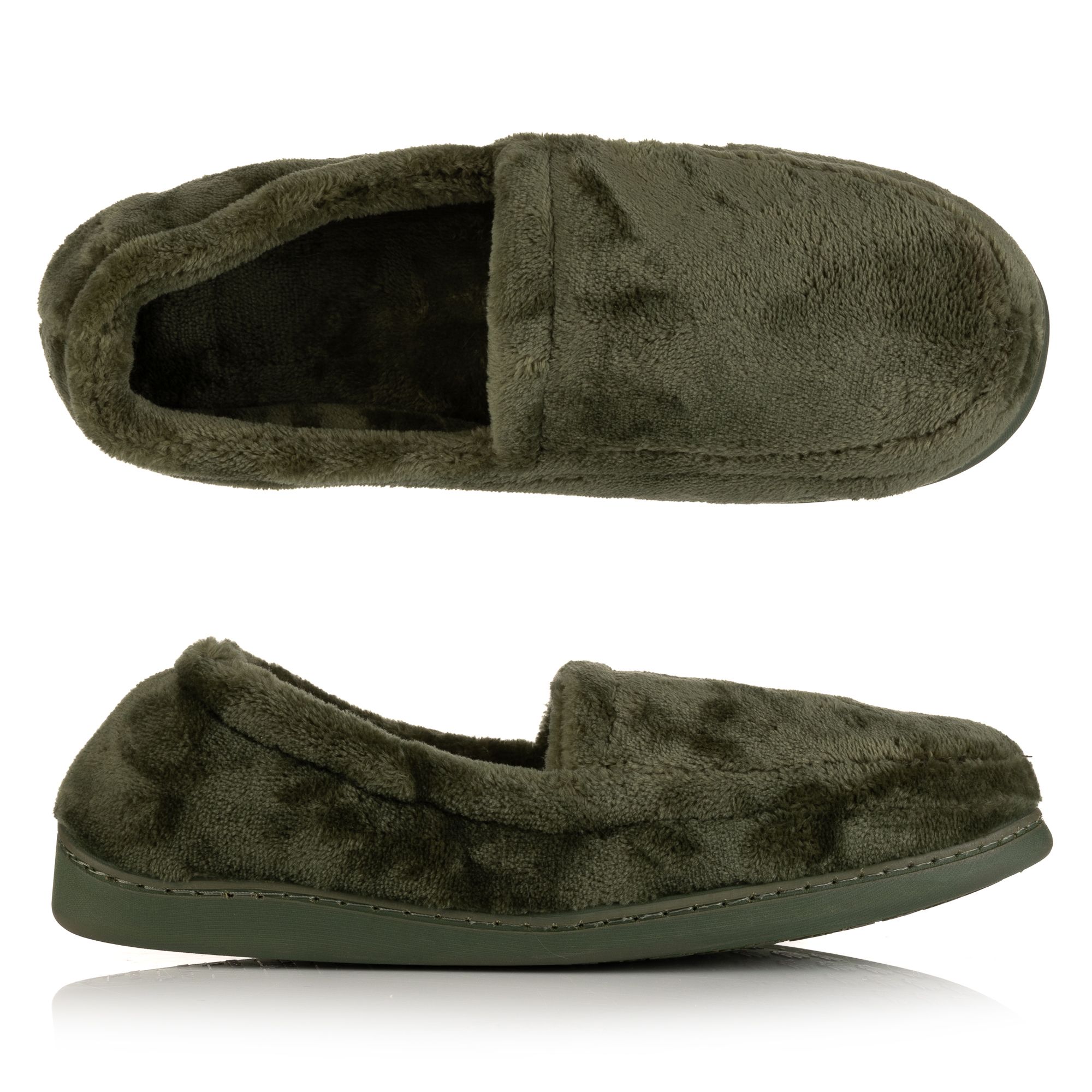 MONT CHALET Herren-Hausschuh geschlossene Form Mikrofaser Chinchilla weich gepolstert