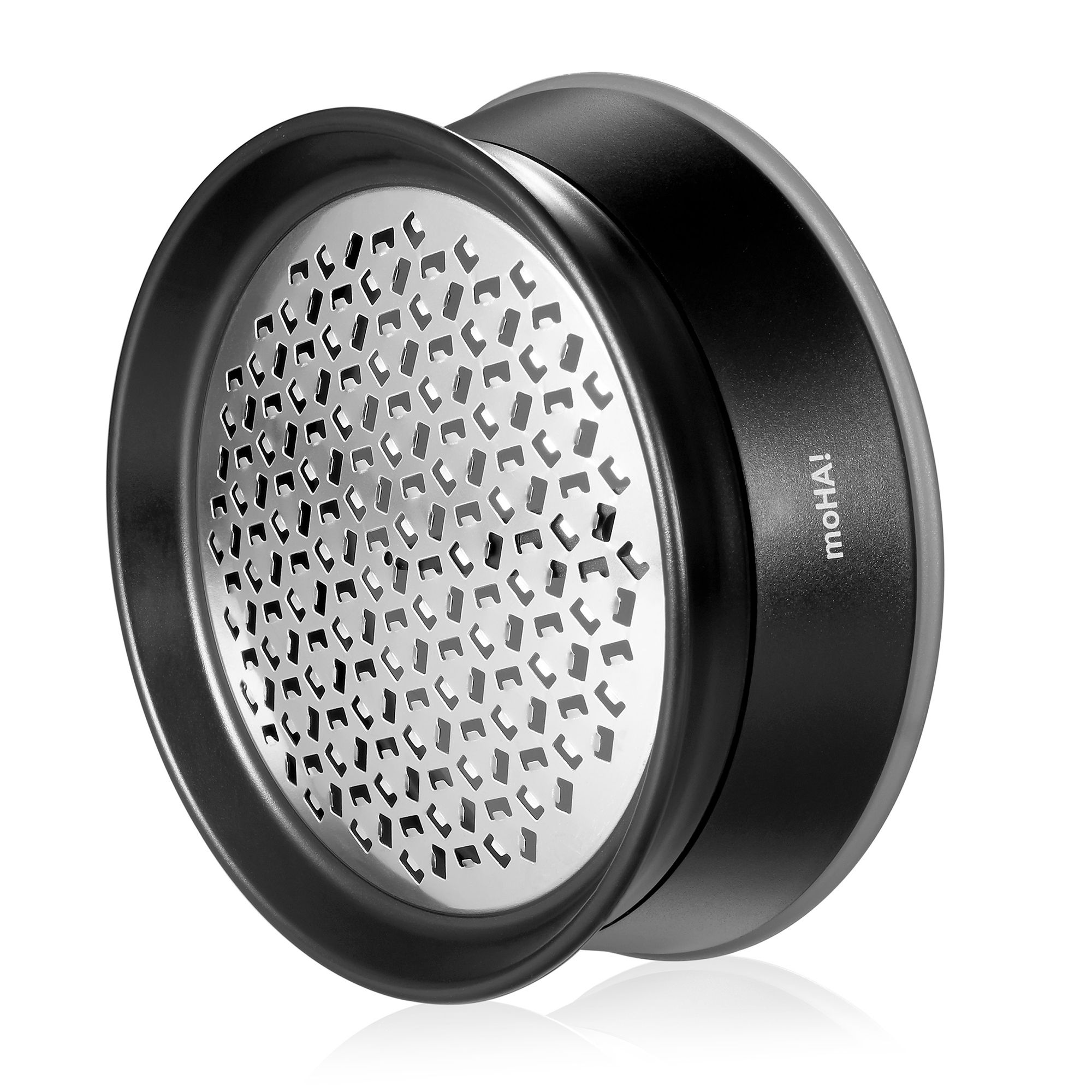  moHA! Ingwerreibe mit eingebautem Reinigungsarm und ergonomischem Design