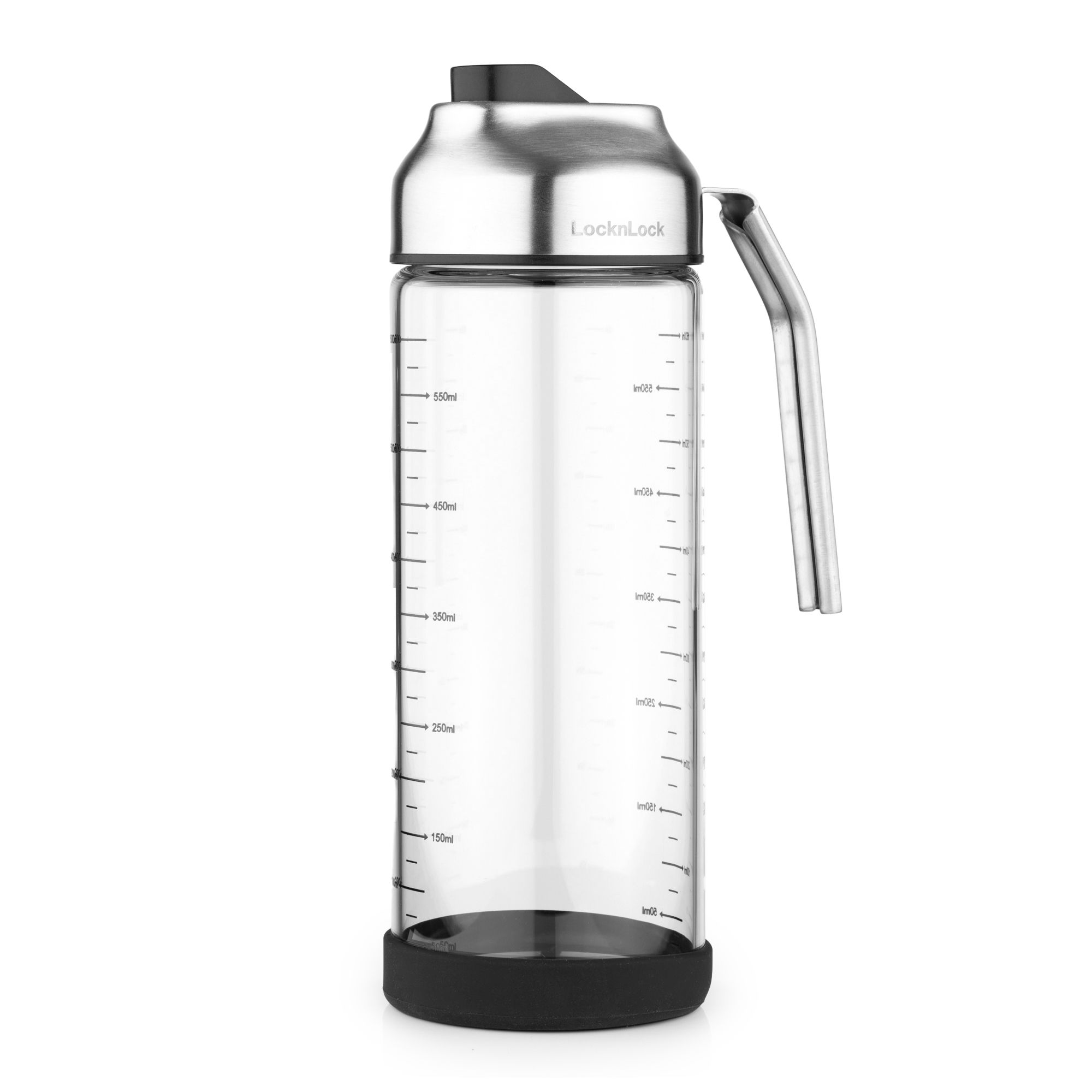  LocknLock Ölspender aus Borosilikatglas mit Edelstahl-Griff 600ml Volumen