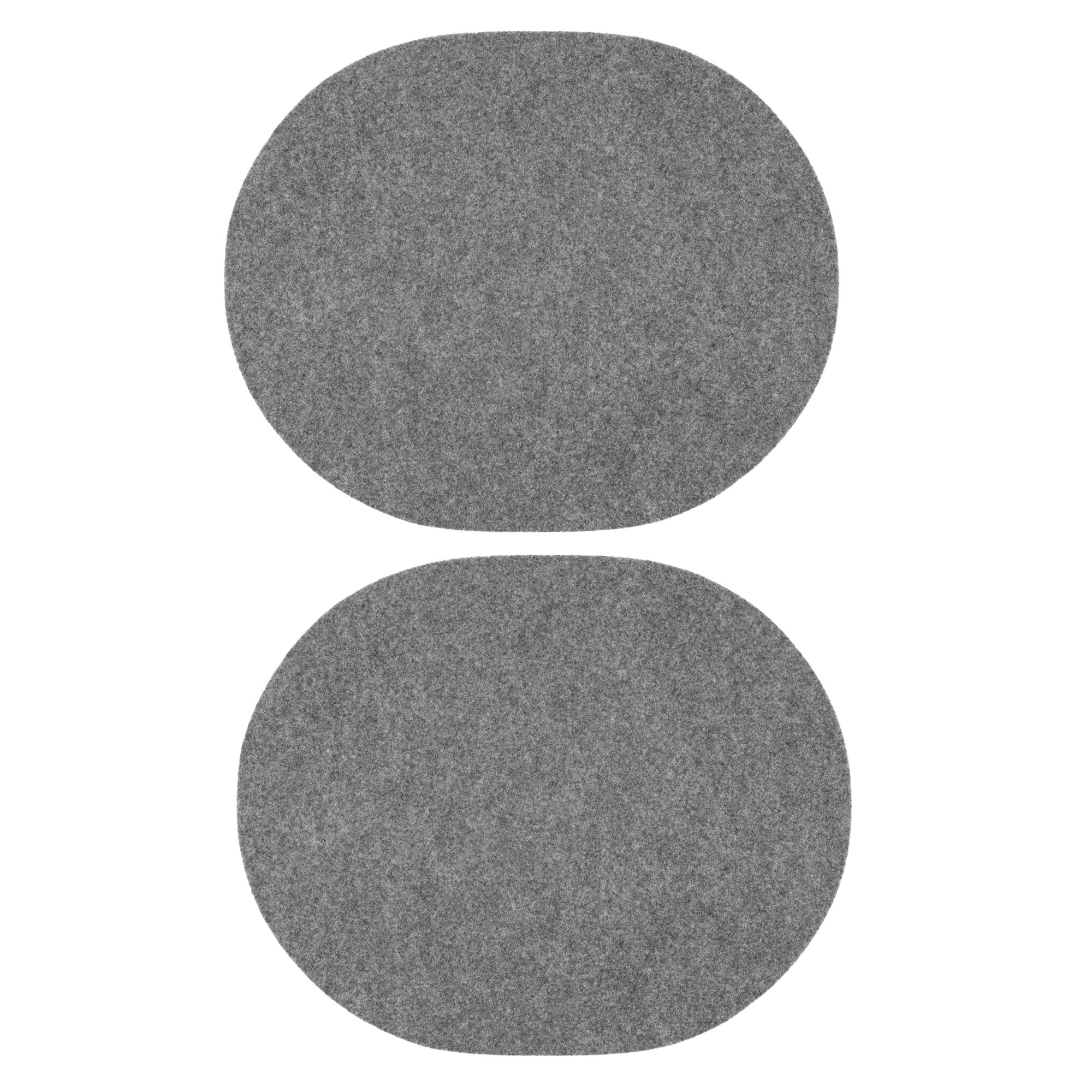 daff Doppelpack Tischsets FIBERIXX uni oval, ca. 34x42cm