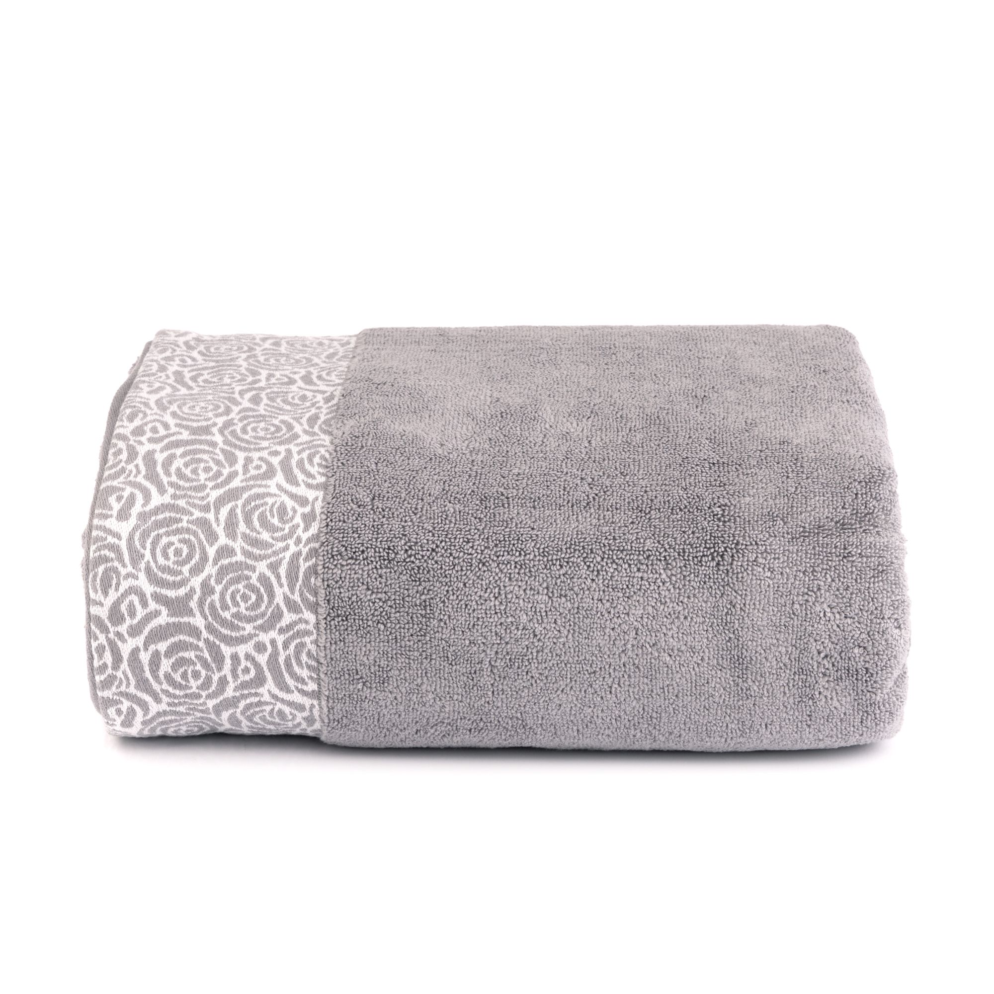 SEEDÜNE 1 Saunalaken Jacquard-Rosenbordüre 100% Baumwolle ca. 100x200cm