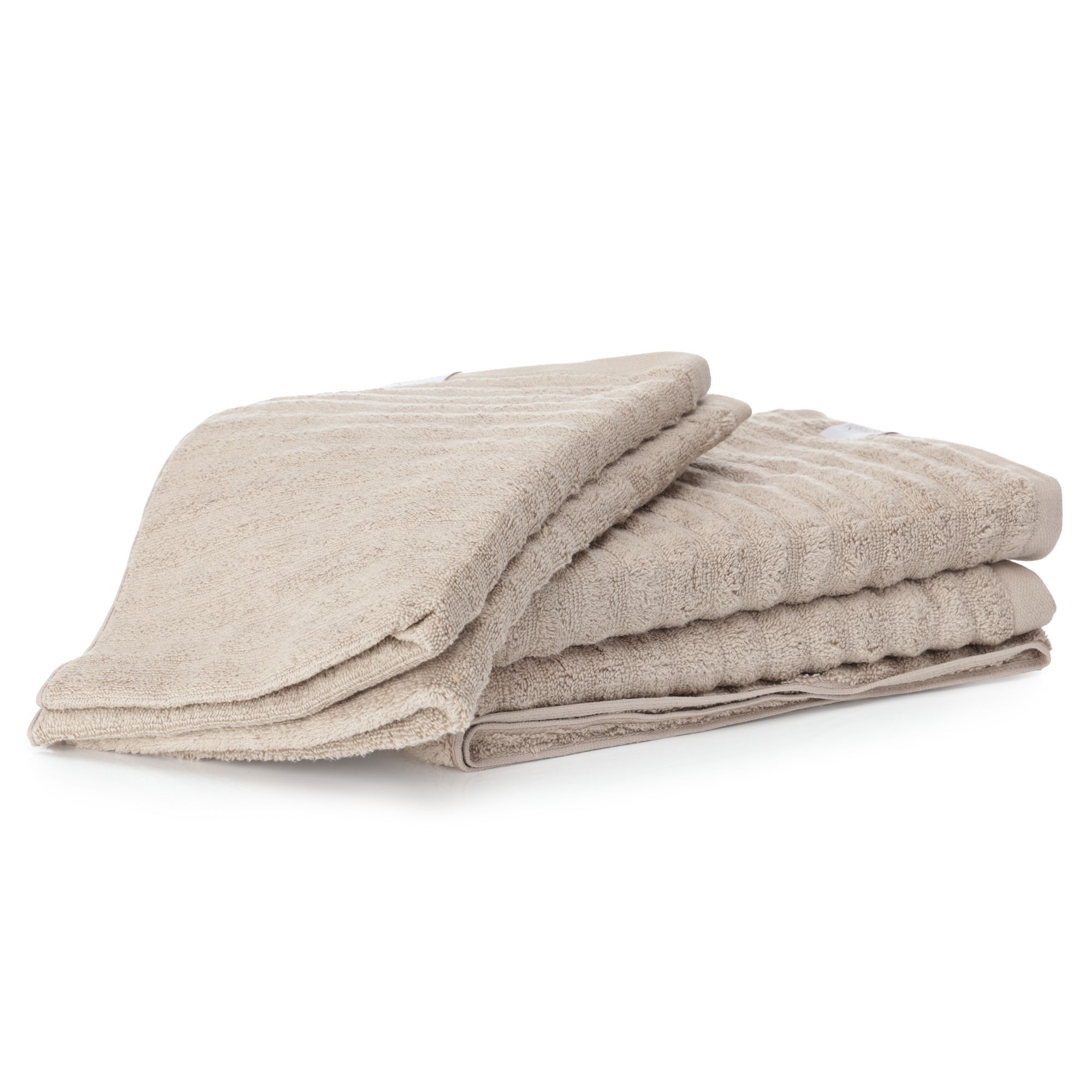 NACHTIGALL Handtuch-Set, 4tlg. Jaquard-Wellen 100% Baumwolle 50x100cm & 70x140cm