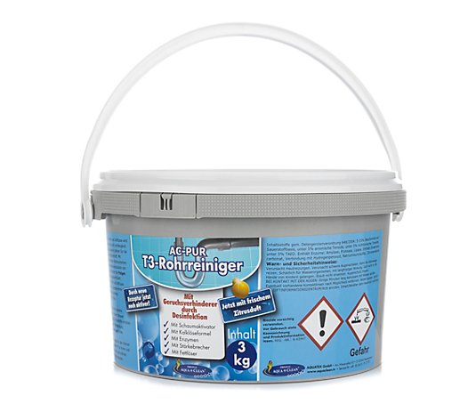 AQUA CLEAN PUR Reiniger für Rohre & Abflüsse mit Korrosionsschutz 3kg