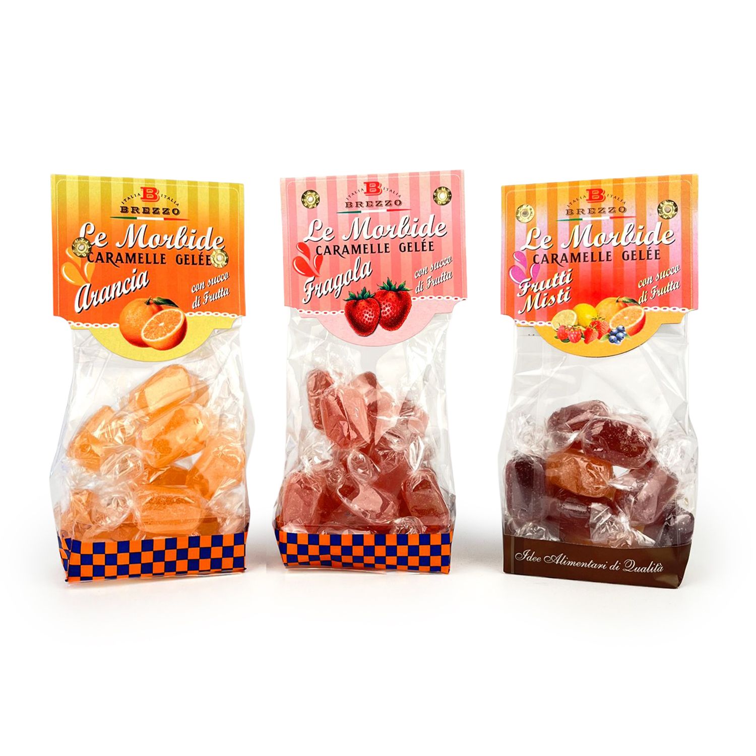 BREZZO Gelee Bonbons Set 2 versch. Sets aus Italien Inhalt 3x 150g