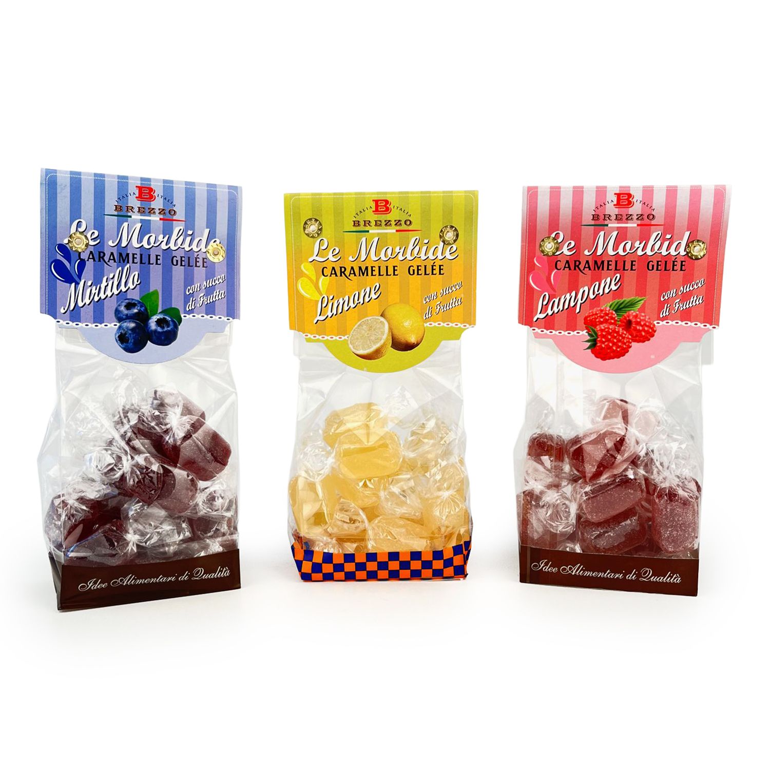 BREZZO Gelee Bonbons Set 2 versch. Sets aus Italien Inhalt 3x 150g
