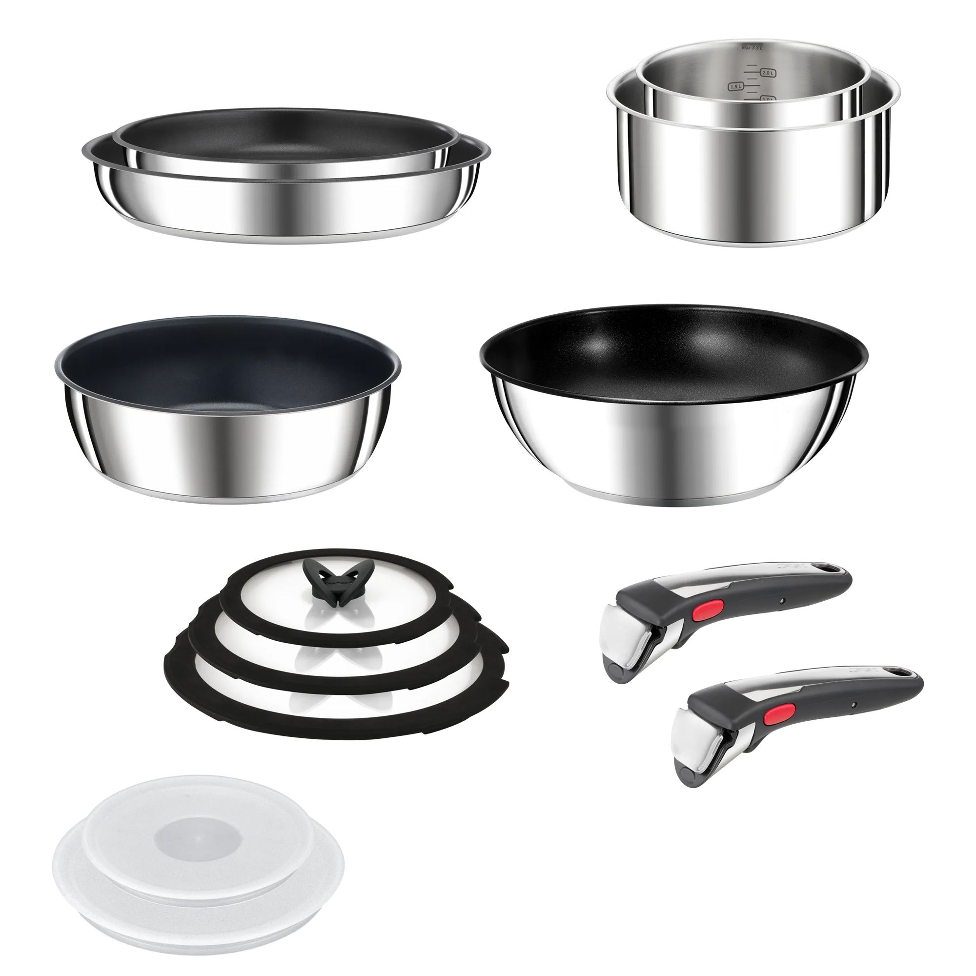  TEFAL Ingenio Preference On Kochgeschirr-Set mit abnehmbarem Griff 13tlg.