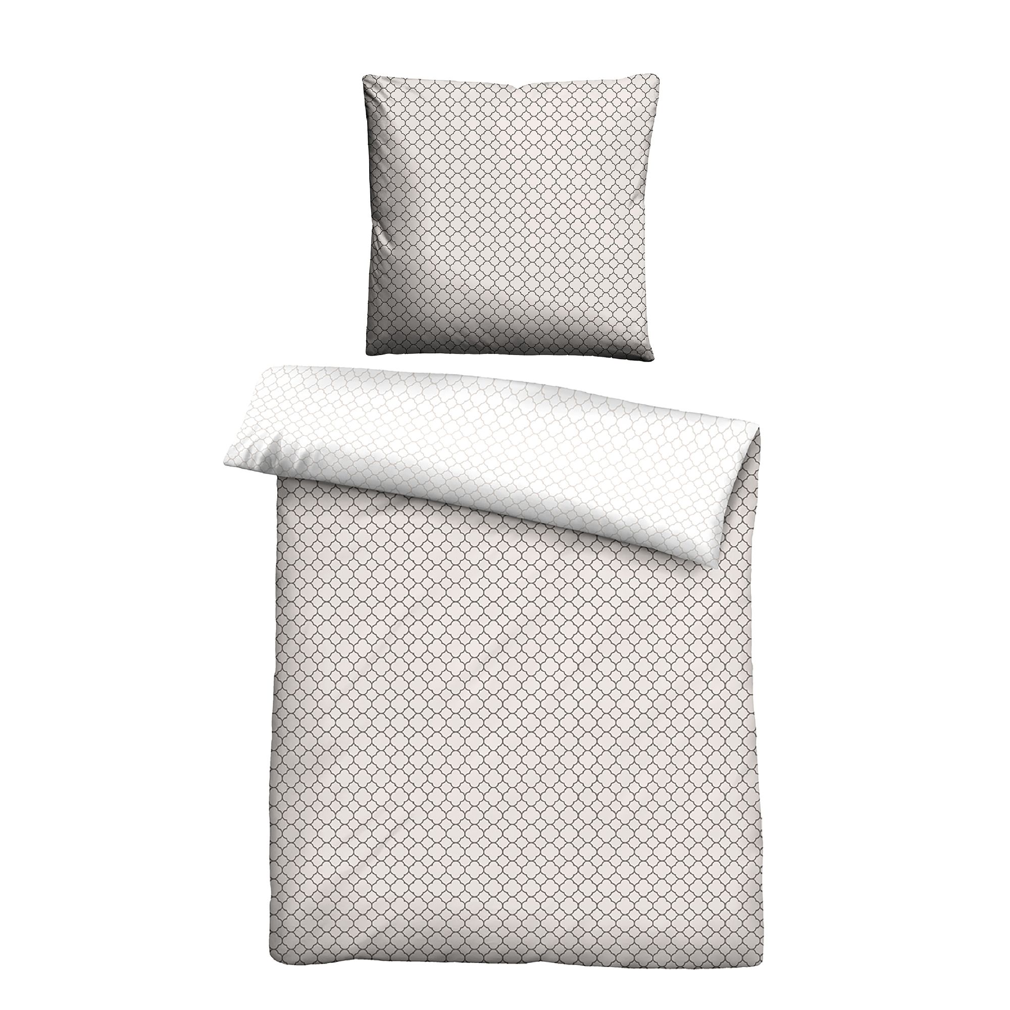 biberna® Wendebettwäsche Grafik Mako-Satin Einzelbett