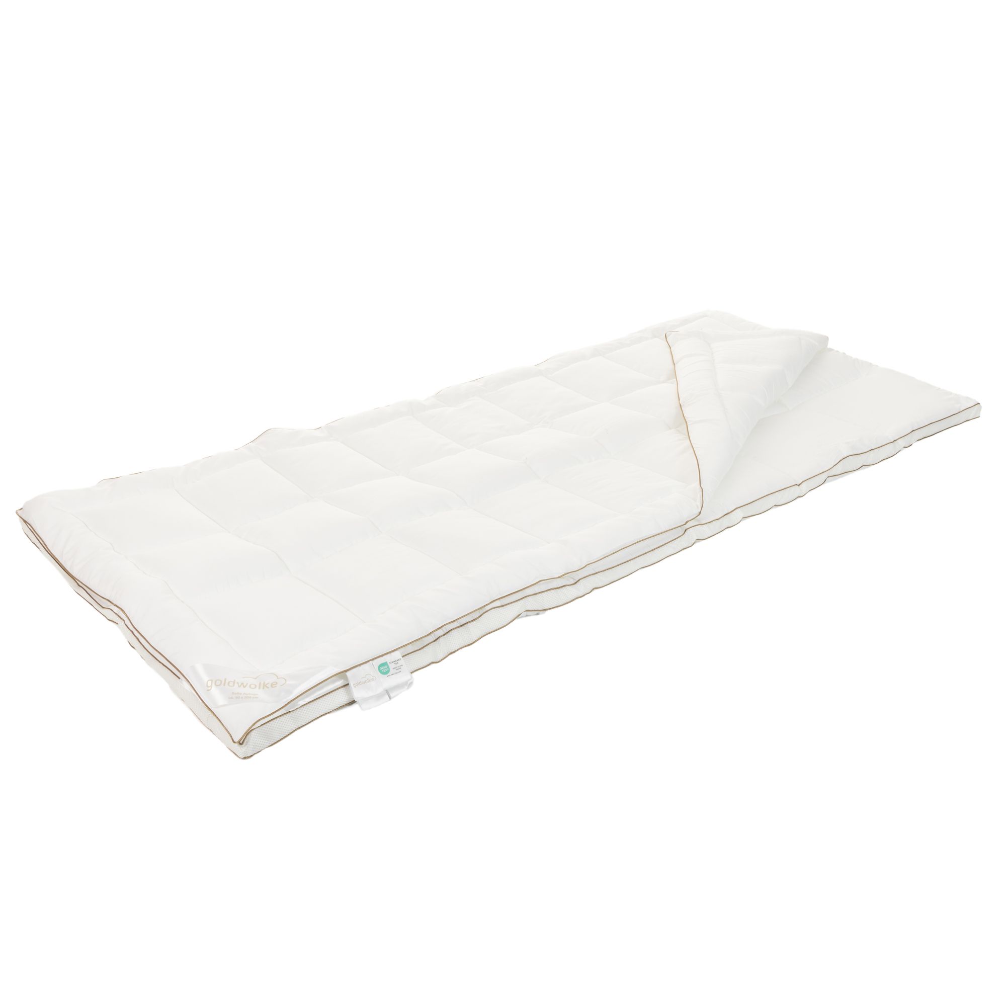 GOLDWOLKE Premium-Unterbett 2-lagig stützende Auflage & softe Komfortschicht