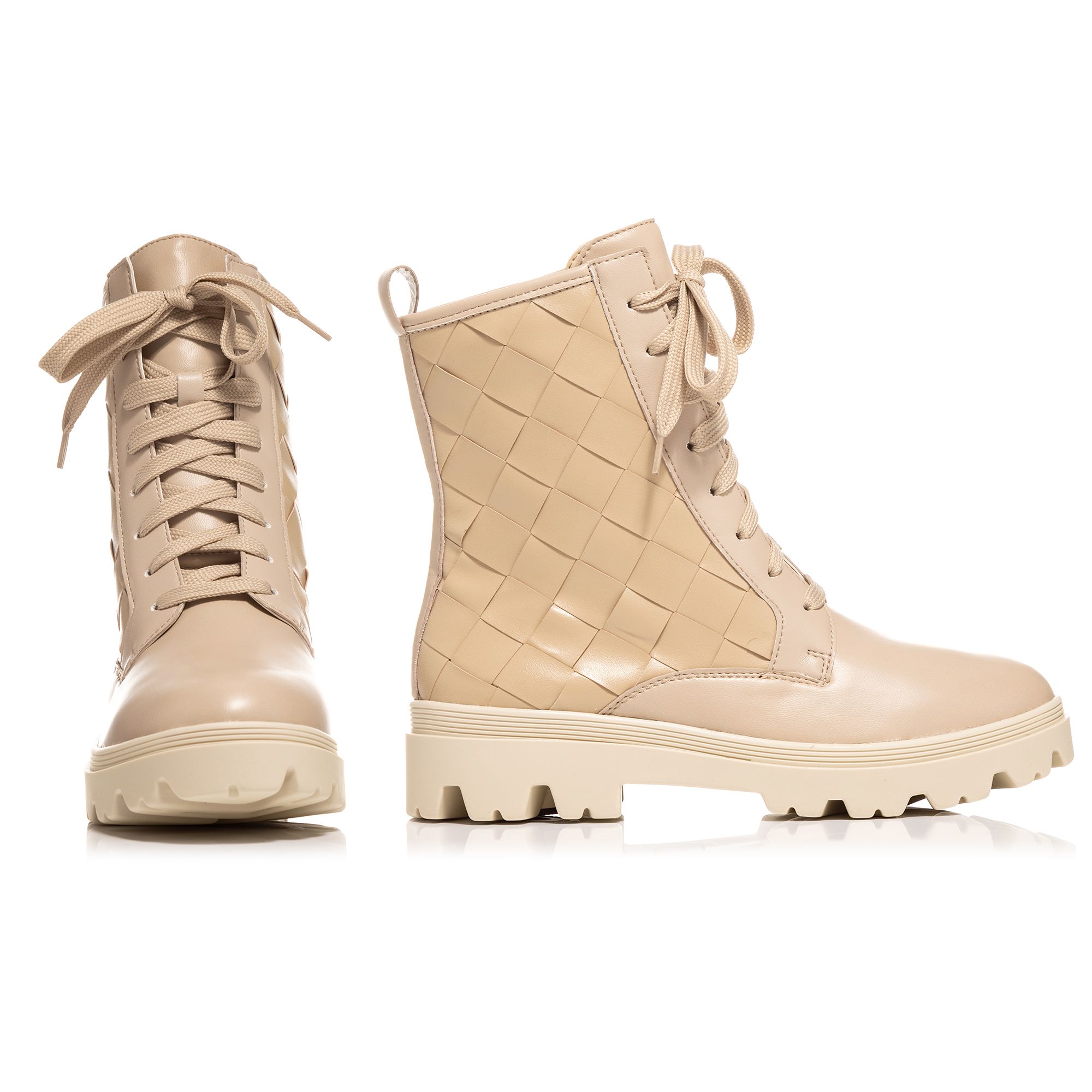 B-Ware VITAFORM Damen-Stiefelette Stretch-Material Flechtschaft