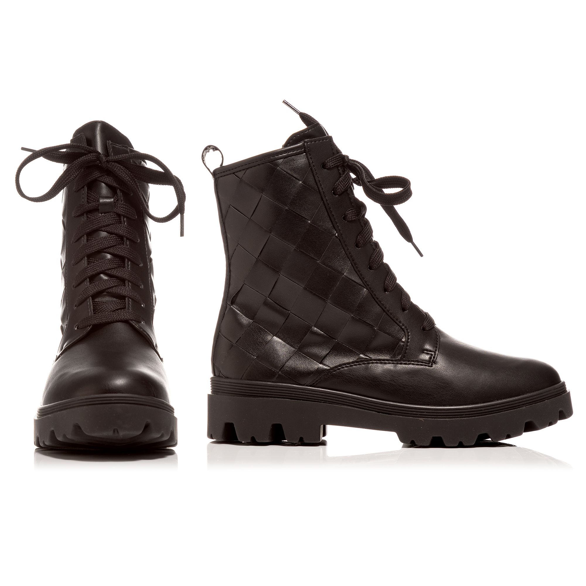 B-Ware VITAFORM Damen-Stiefelette Stretch-Material Flechtschaft