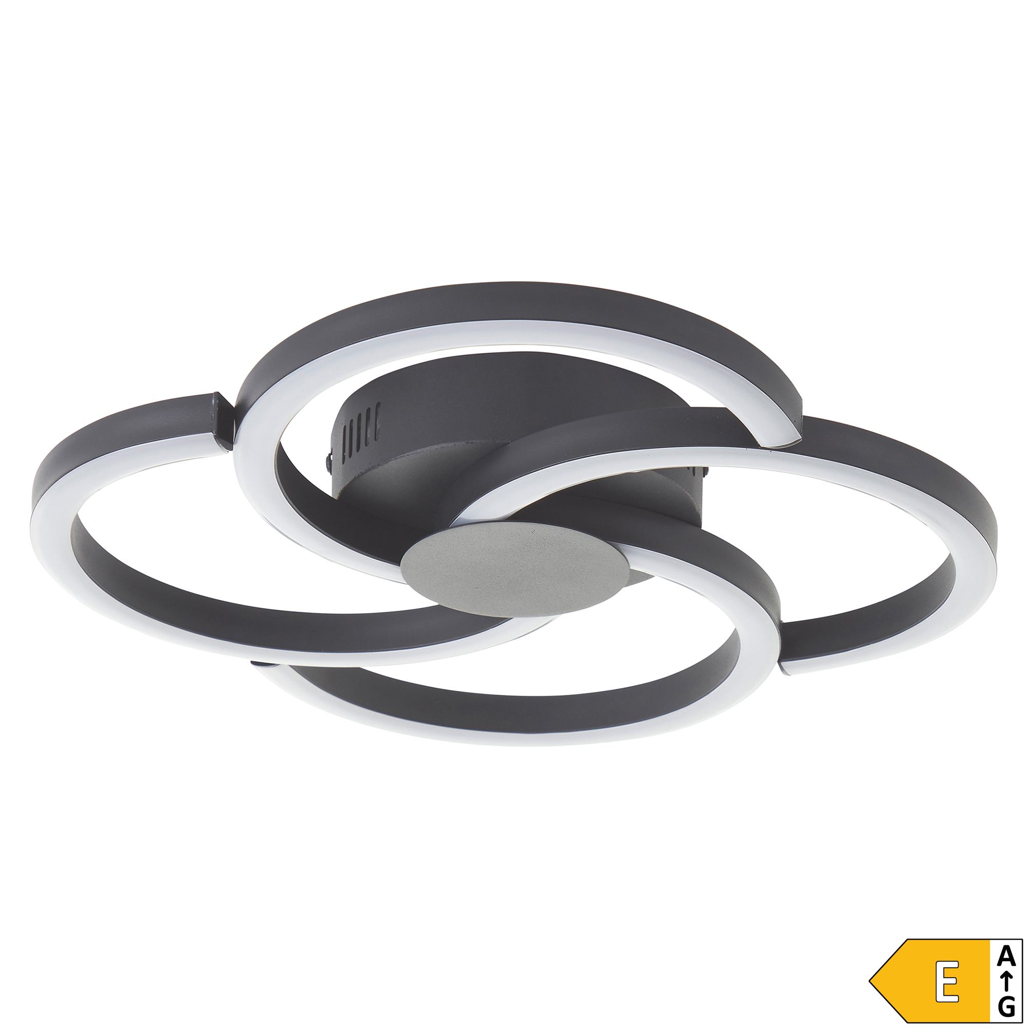 BRILLIANT LED Deckenleuchte Fico, Ø 34cm 22W, 2.300 Lumen 4 Lichtelemente, Energieeffizienzklasse E