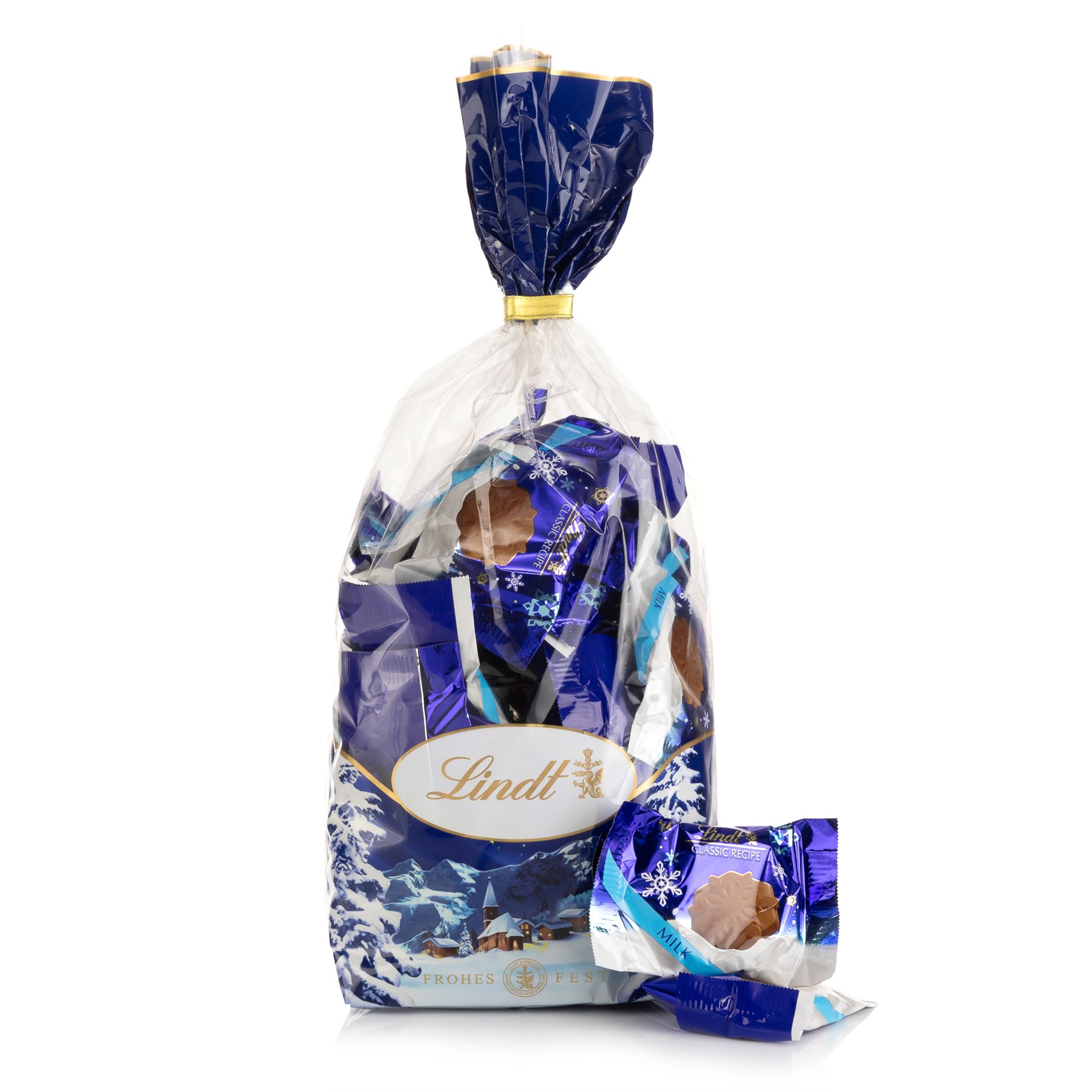 LINDT Snowflakes im Weihnachtsbeutel exklusiv bei QVC 45 Stück, Inhalt 448g
