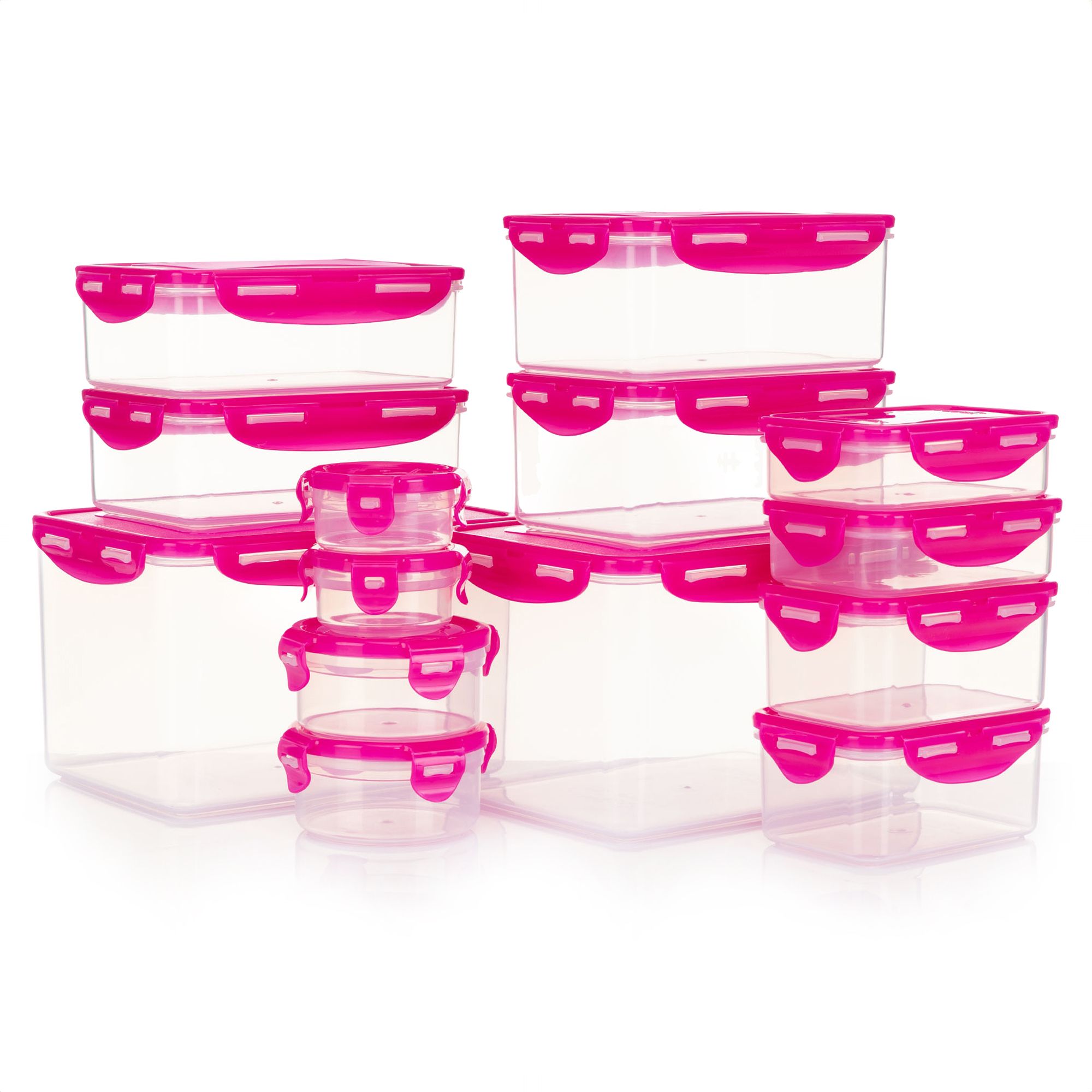 LocknLock 14 Frischhaltedosen stapelbar 100ml-4,5L Gesamtvolumen 16,5L