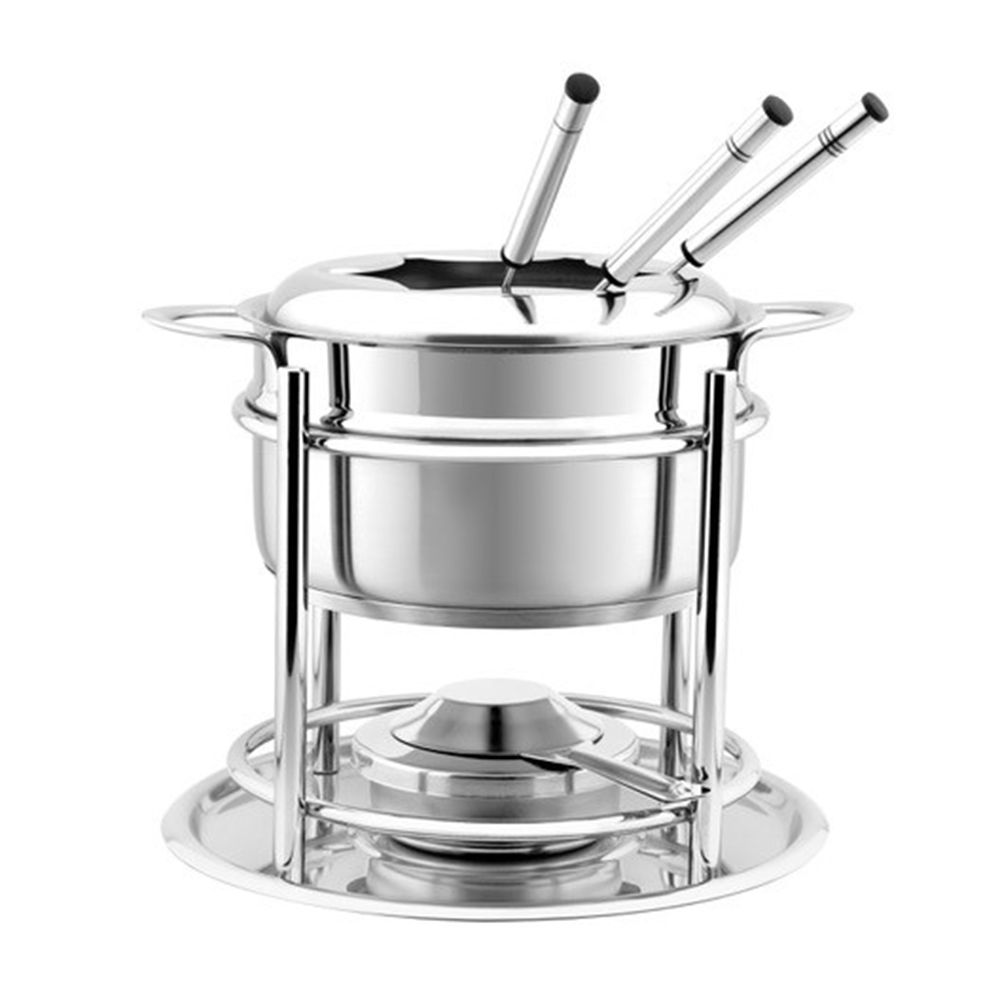 moHA! Fondue Set 11tlg. mit 6 Gabeln Edelstahl spülmaschinengeeignet