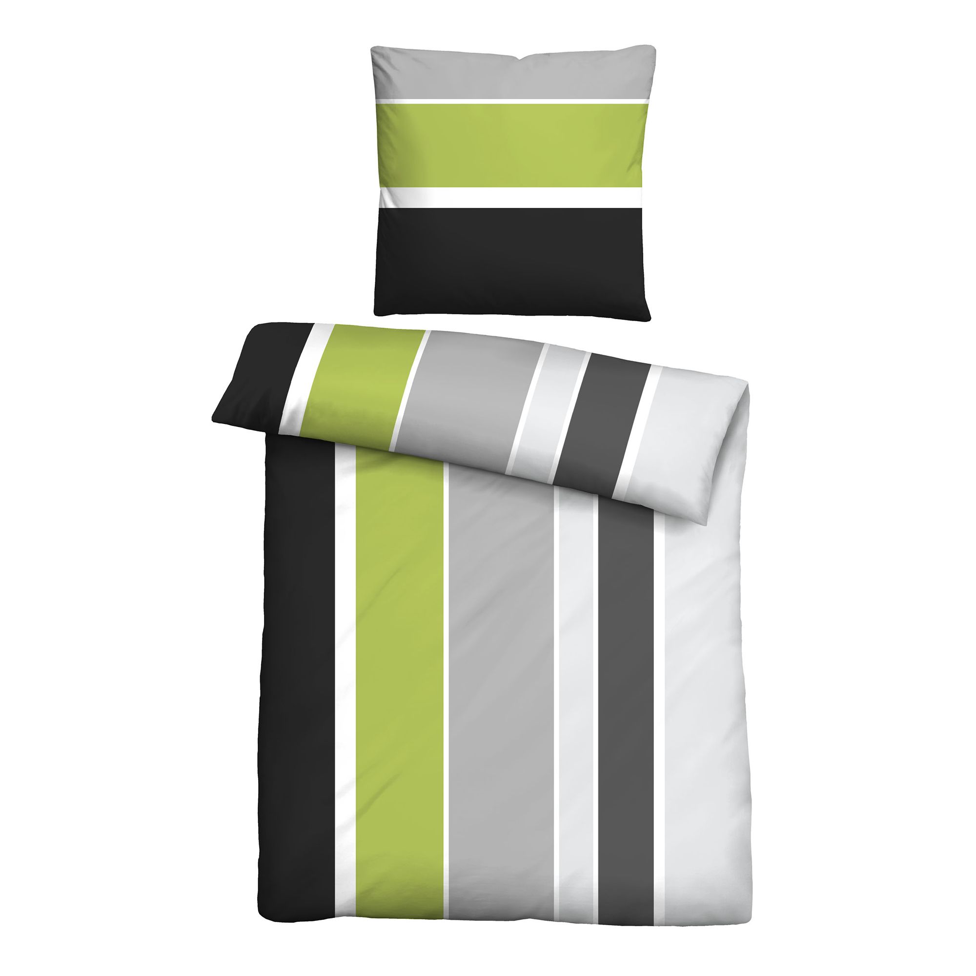 Castell® Bettwäsche Längsbalken Baumwoll Renforcé Einzelbett, 2tlg.