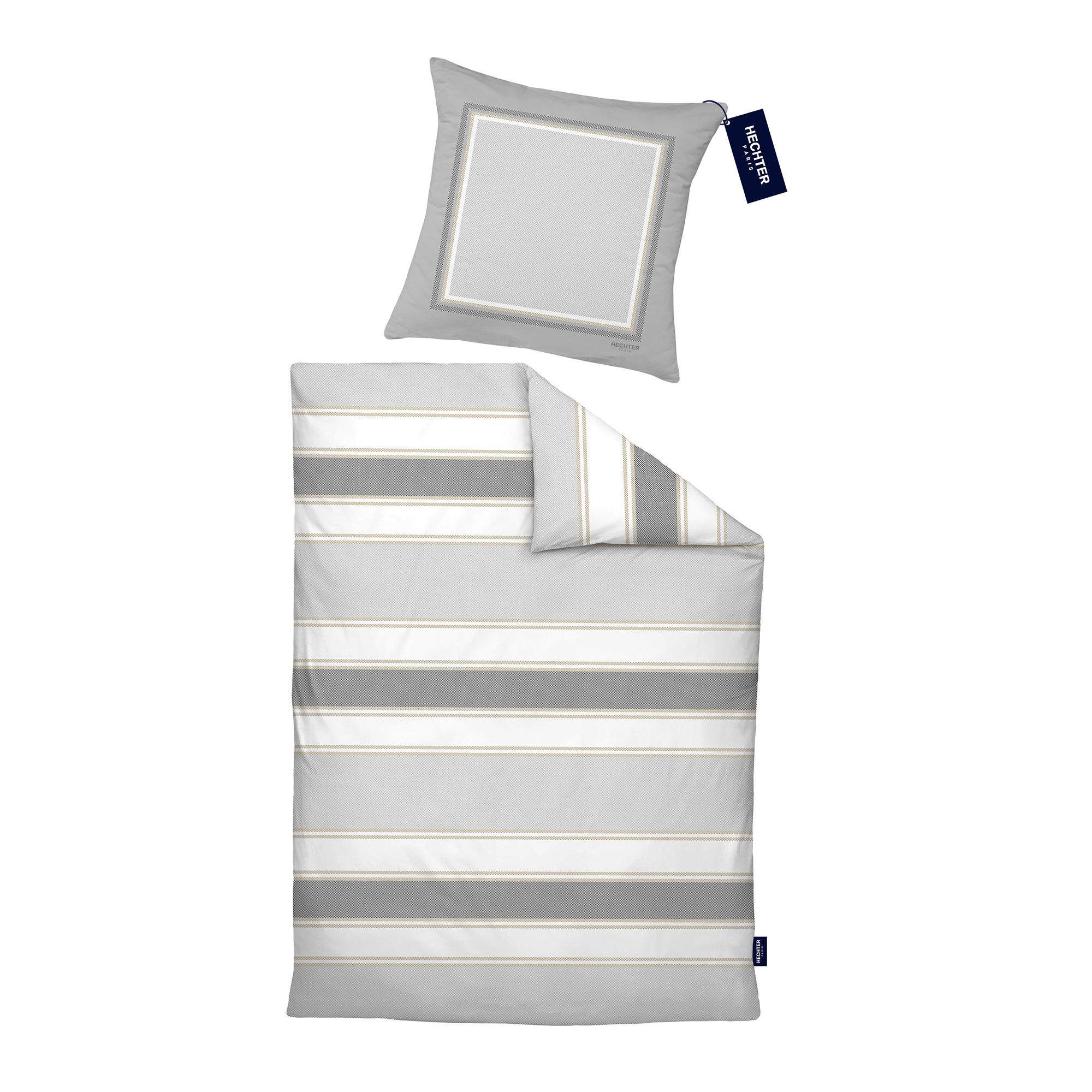 HECHTER PARIS Bettwäsche Querstreifen Baumwoll Renforcé Einzelbett, 2tlg.