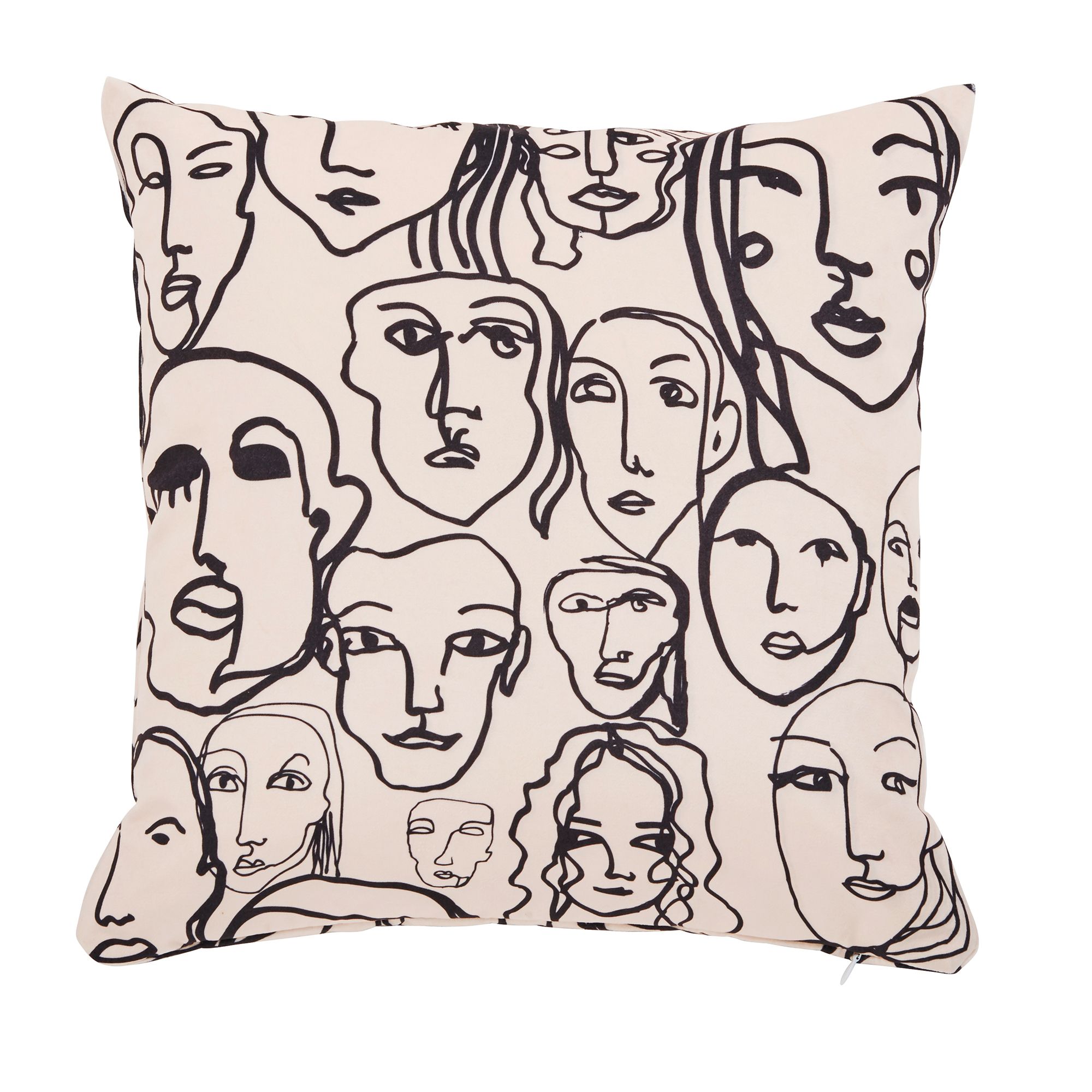 done.® Dekokissenhülle abstraktes Muster Velour-Stoff waschbar