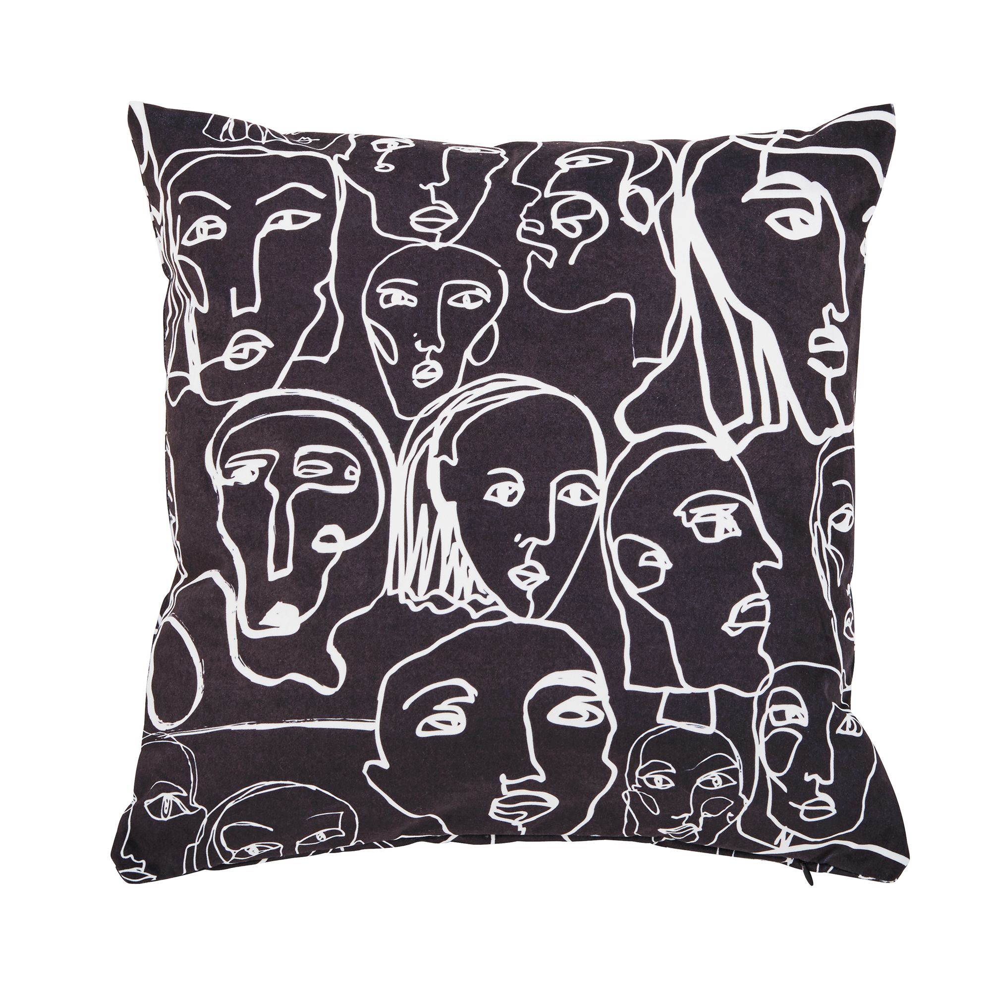 done.® Dekokissenhülle abstraktes Muster Velour-Stoff waschbar