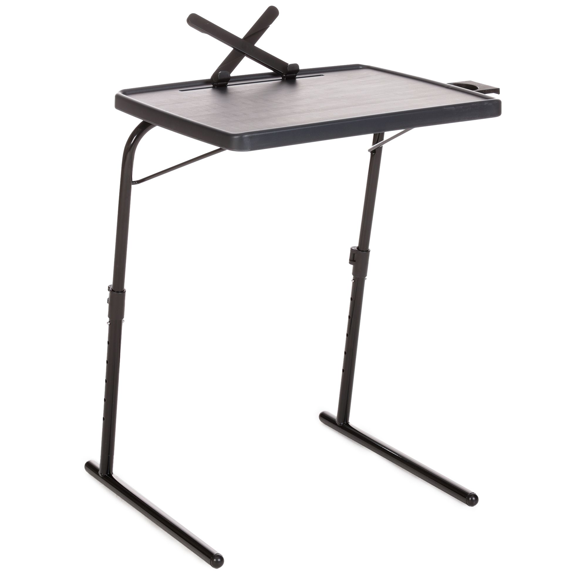 Multifunktionaler Beistelltisch zusammenfaltbar inkl. Tablett- & Becherhalterung