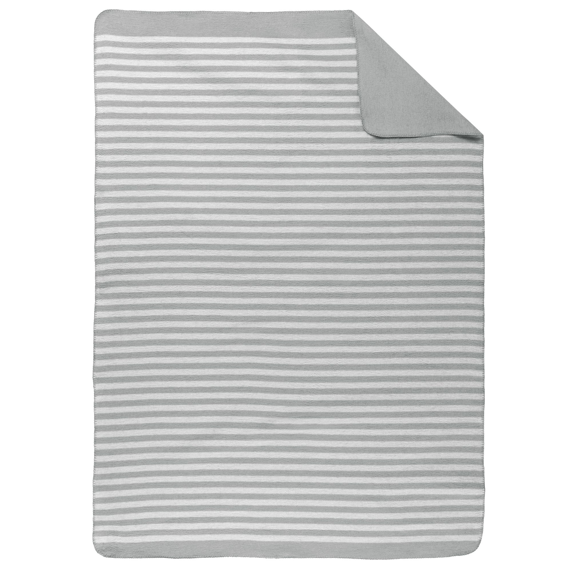 biberna® Wohndecke gestreift Baumwoll Flanell ca. 150x200cm