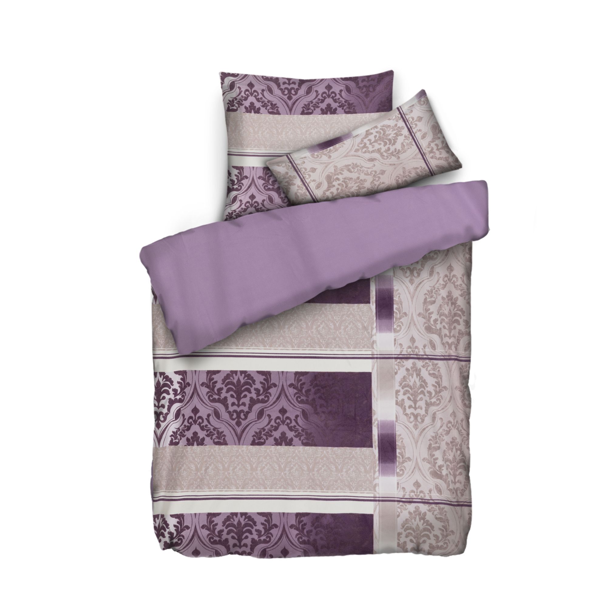 WINTERENGEL Premium Wendebettwäsche grafische Ornamente MF Premium Flanell Einzelbett, 3tlg.