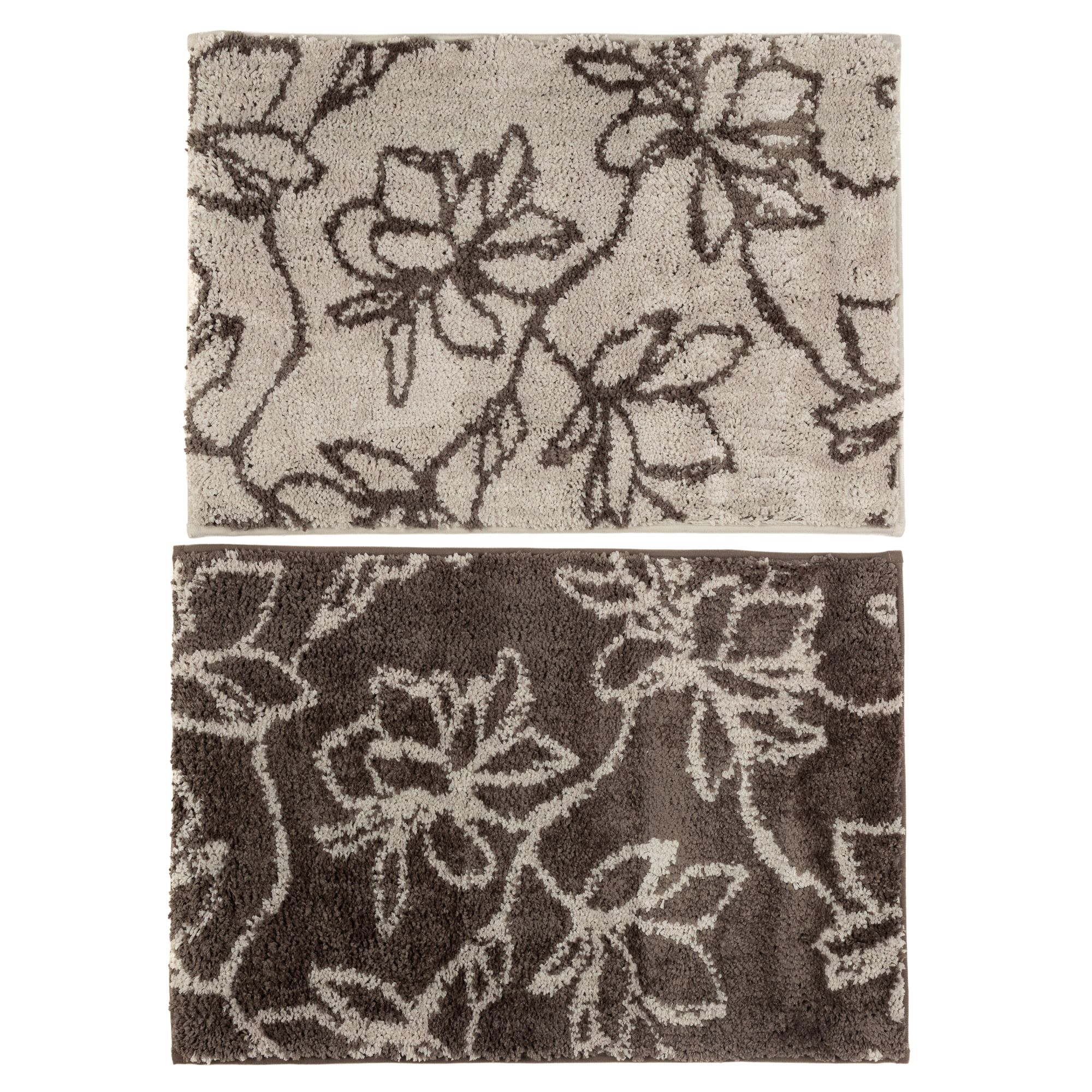 CASA FONDO 2 Fußmatten Blumen positiv-/negativ Mikrofaser, waschbar