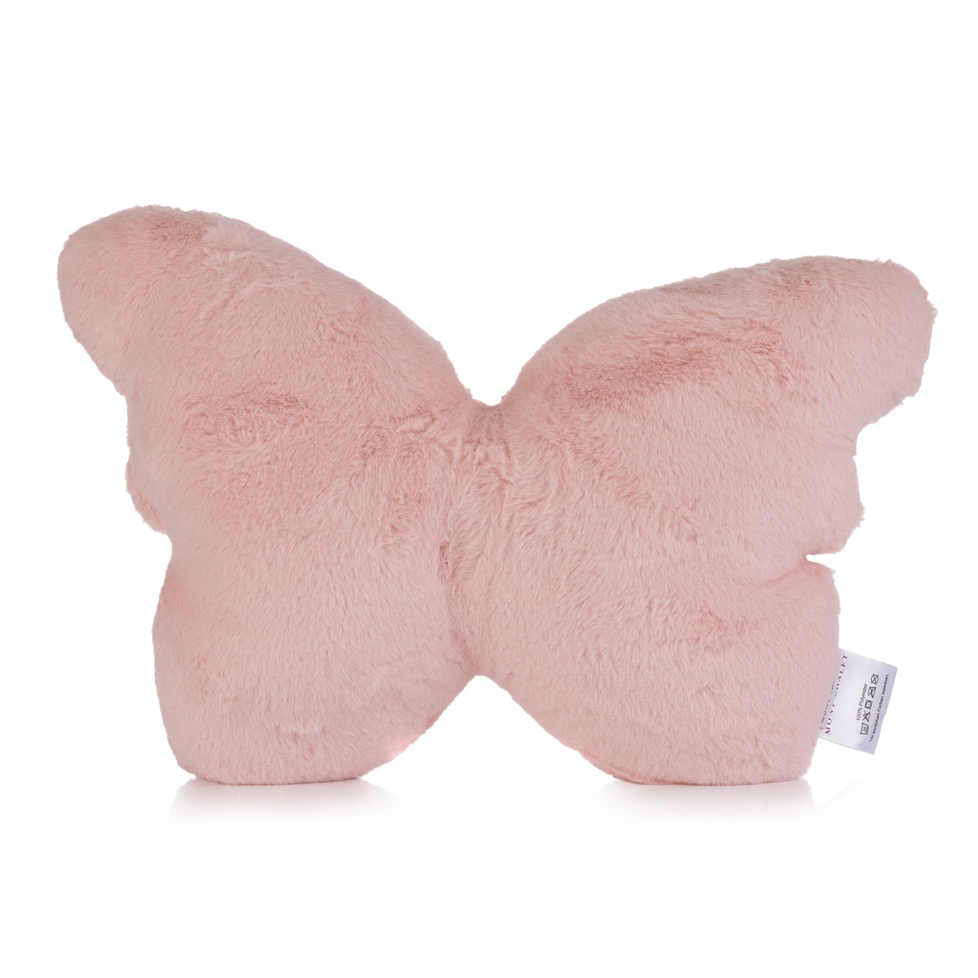 MONT CHALET Kuschelkissen Schmetterling Fellimitat waschbar, ca. 35x48cm