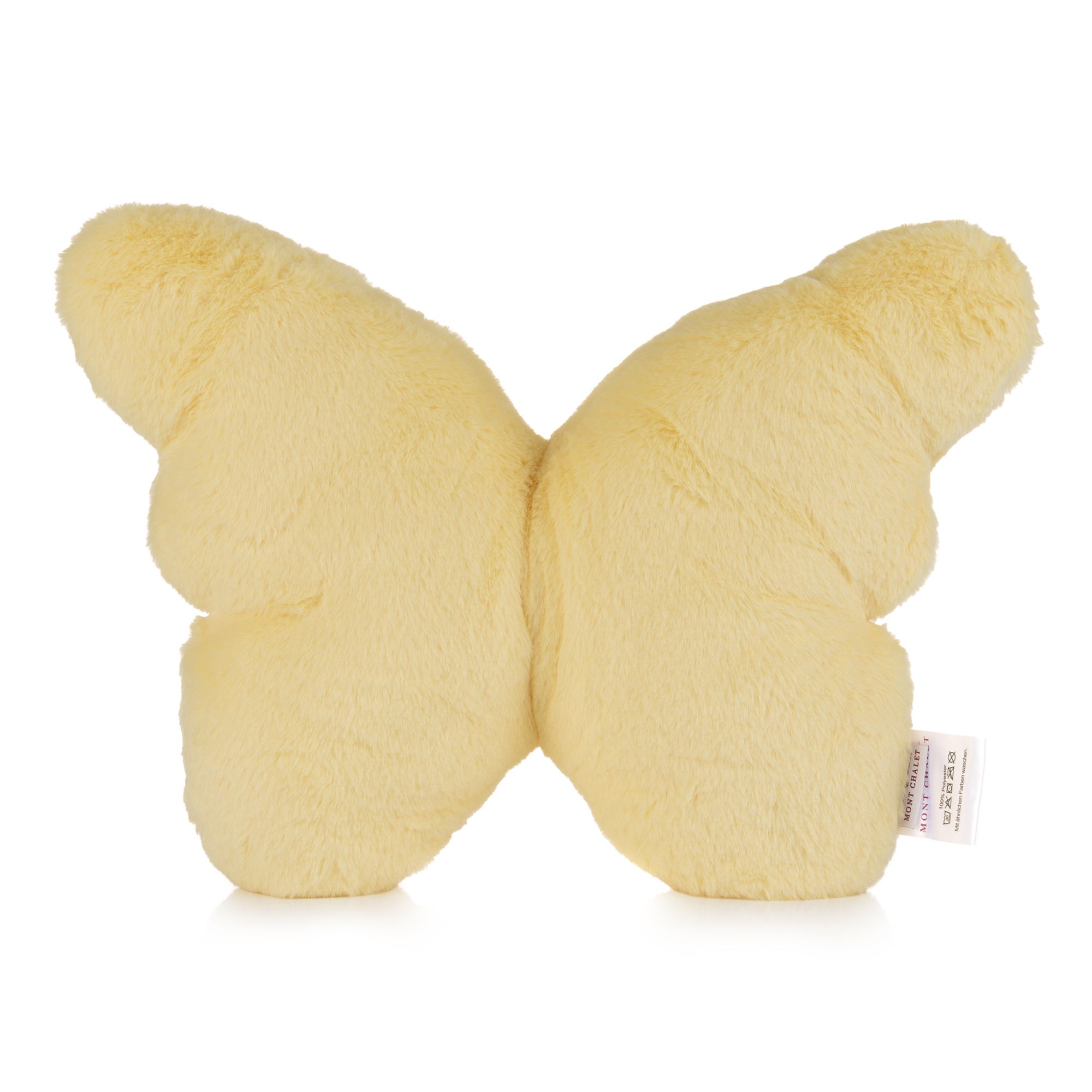 MONT CHALET Kuschelkissen Schmetterling Fellimitat waschbar, ca. 35x48cm