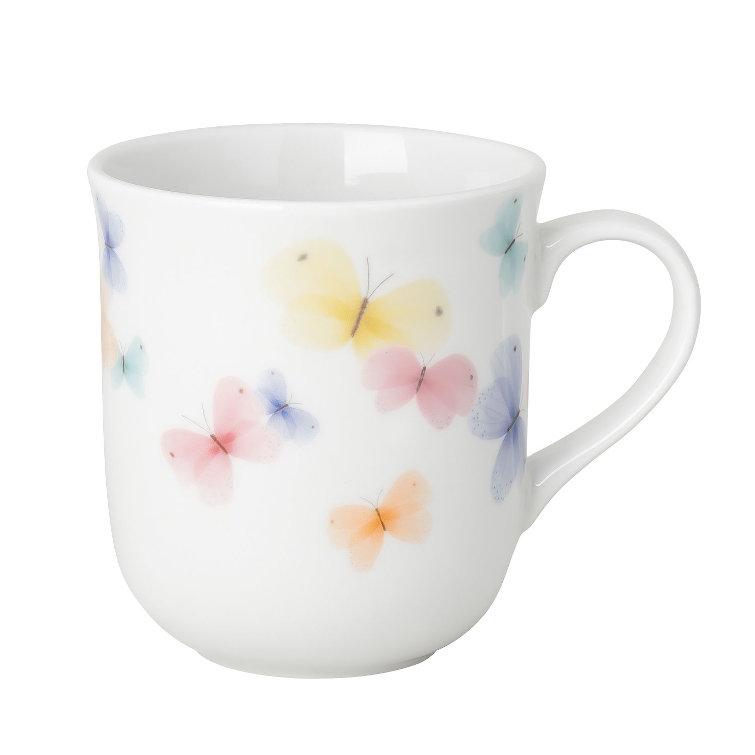  HUTSCHENREUTHER Frühlingsgrüße 2026 Tasse mit Henkel Schmetterlinge aus Porzellan